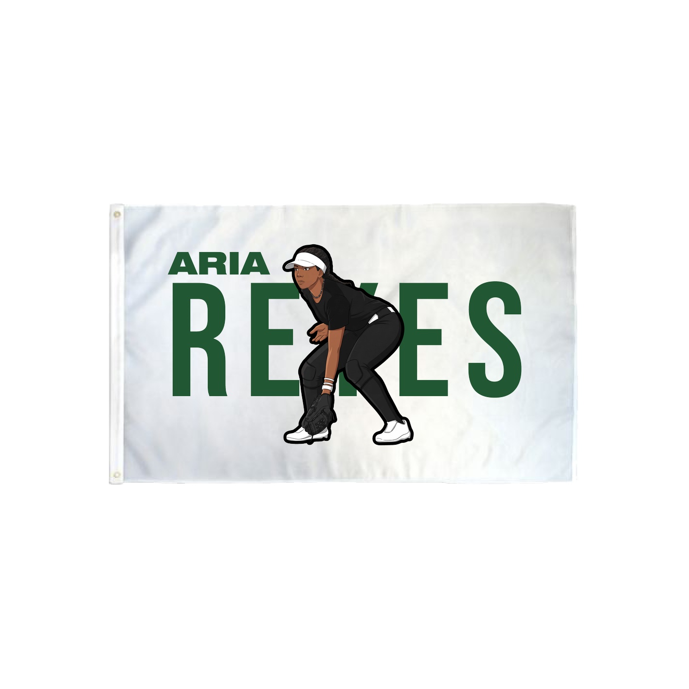 3x5 Flag — Player Name in Classic