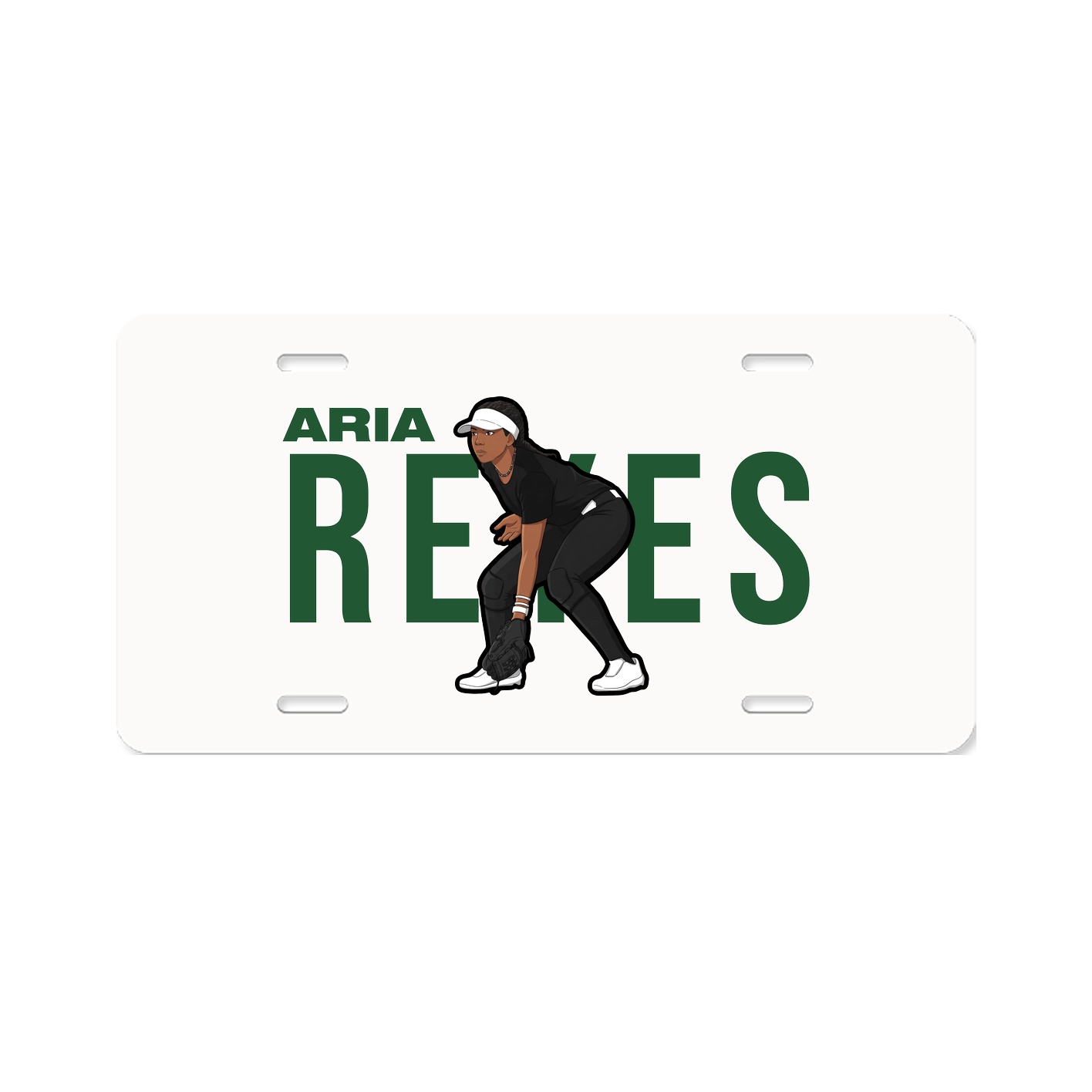 License Plate — Player Name in Classic