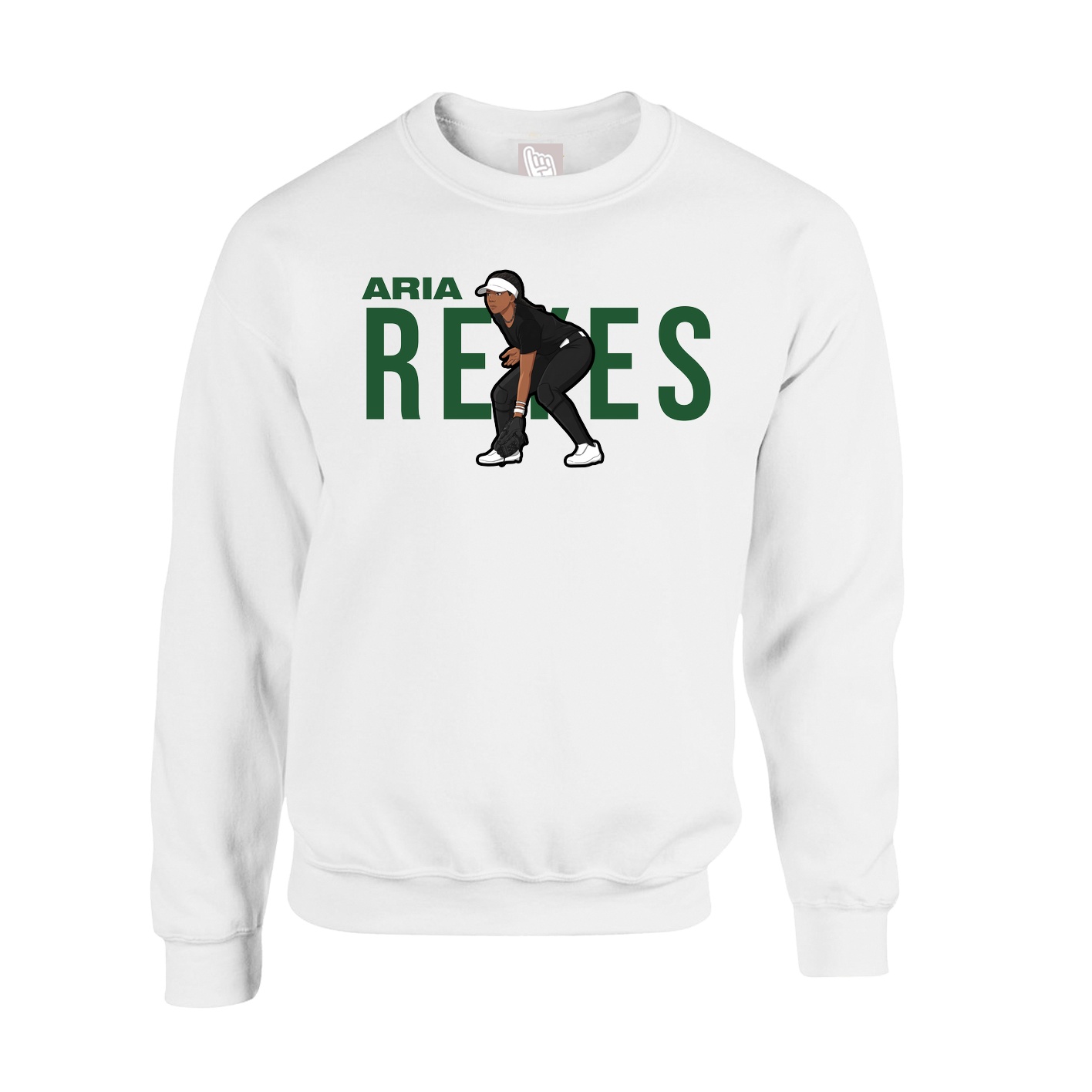 Fleece Crew — Player Name in White