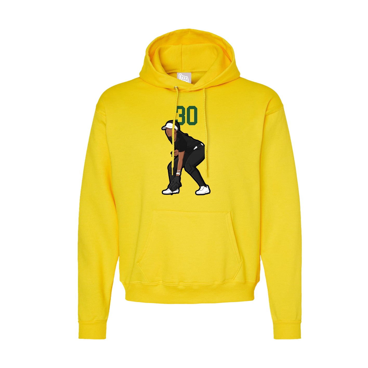 Hoodie — Number Top in Yellow