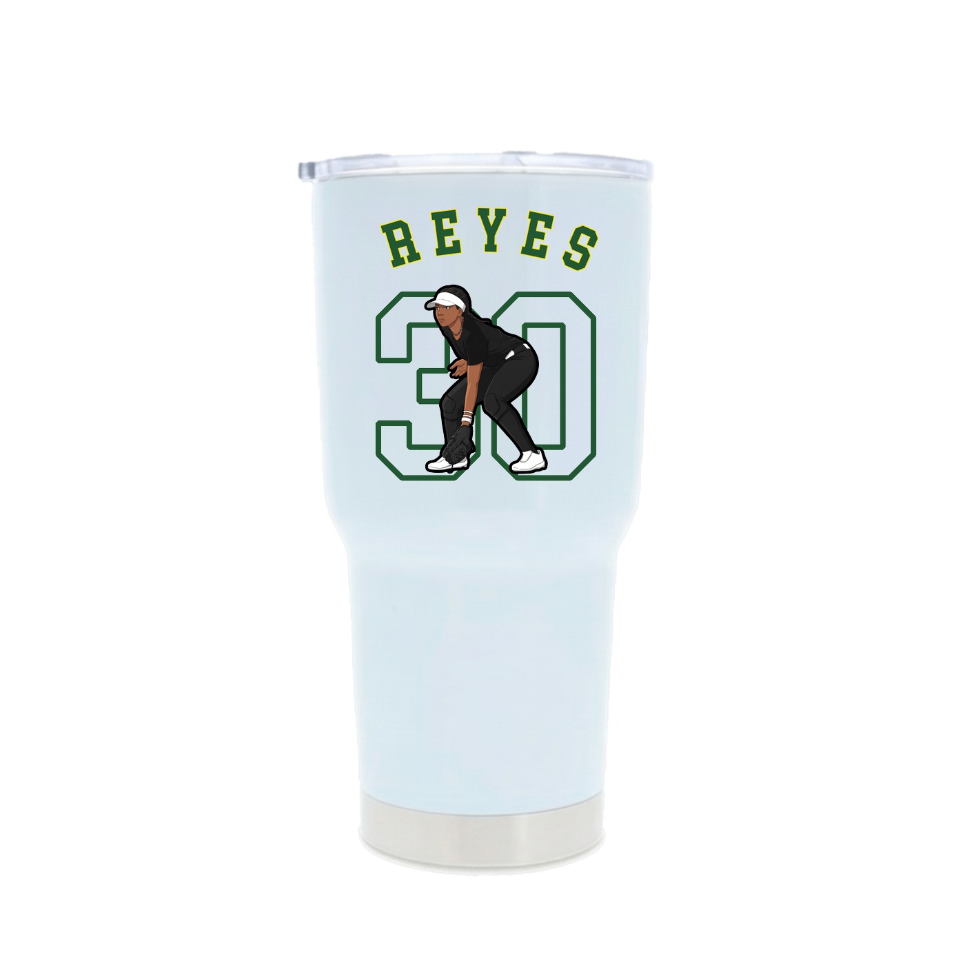 30oz Stainless Steel Tumbler — Shirsey Arch in White