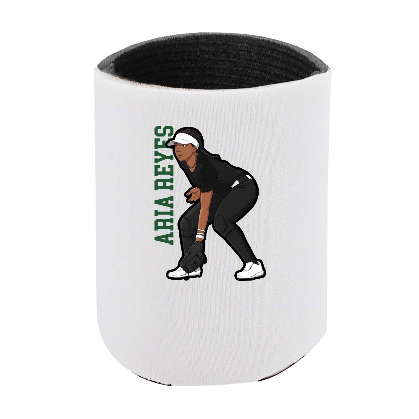 Can Holder — Name Vertical in White