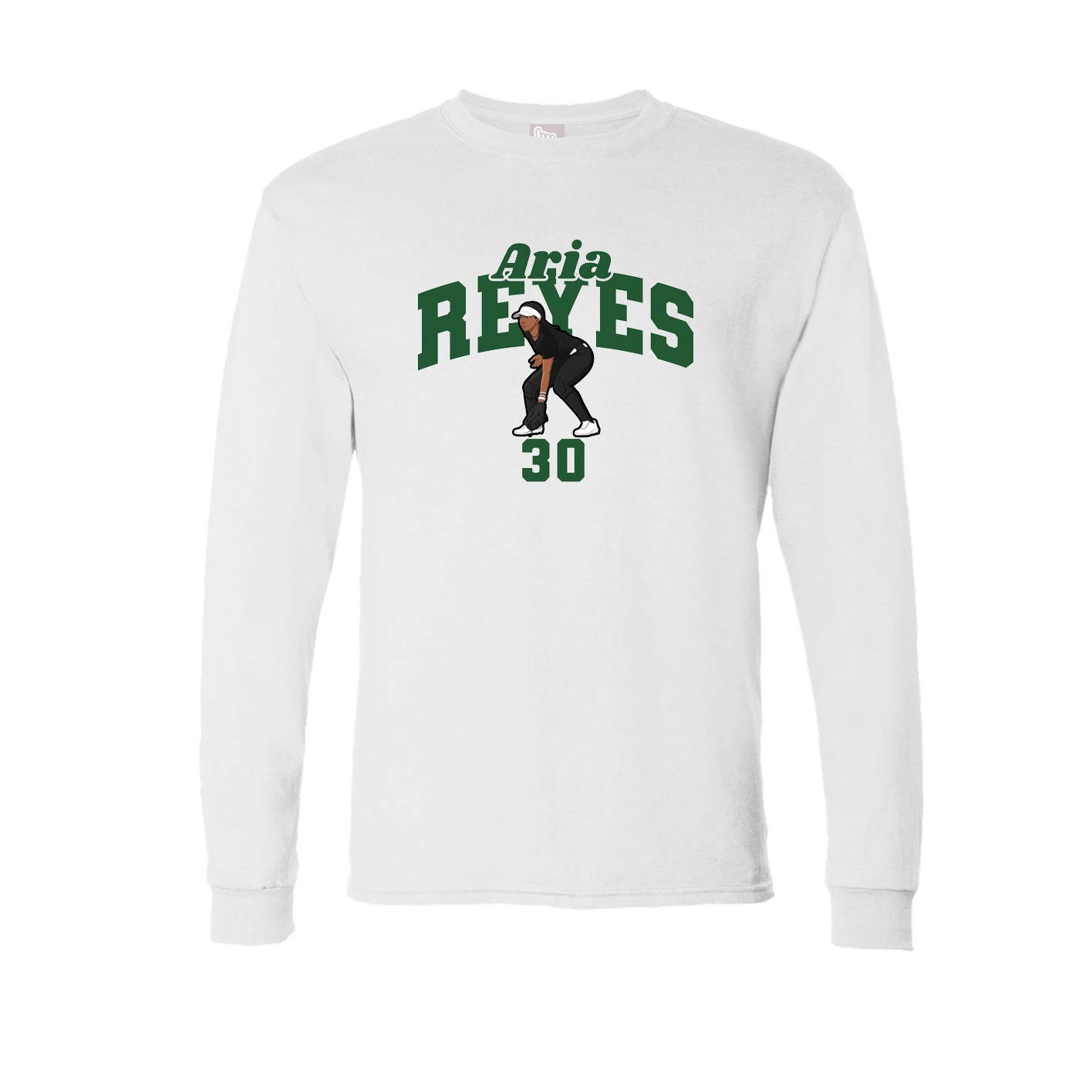 Long Sleeve Tee — Signature Arch in White