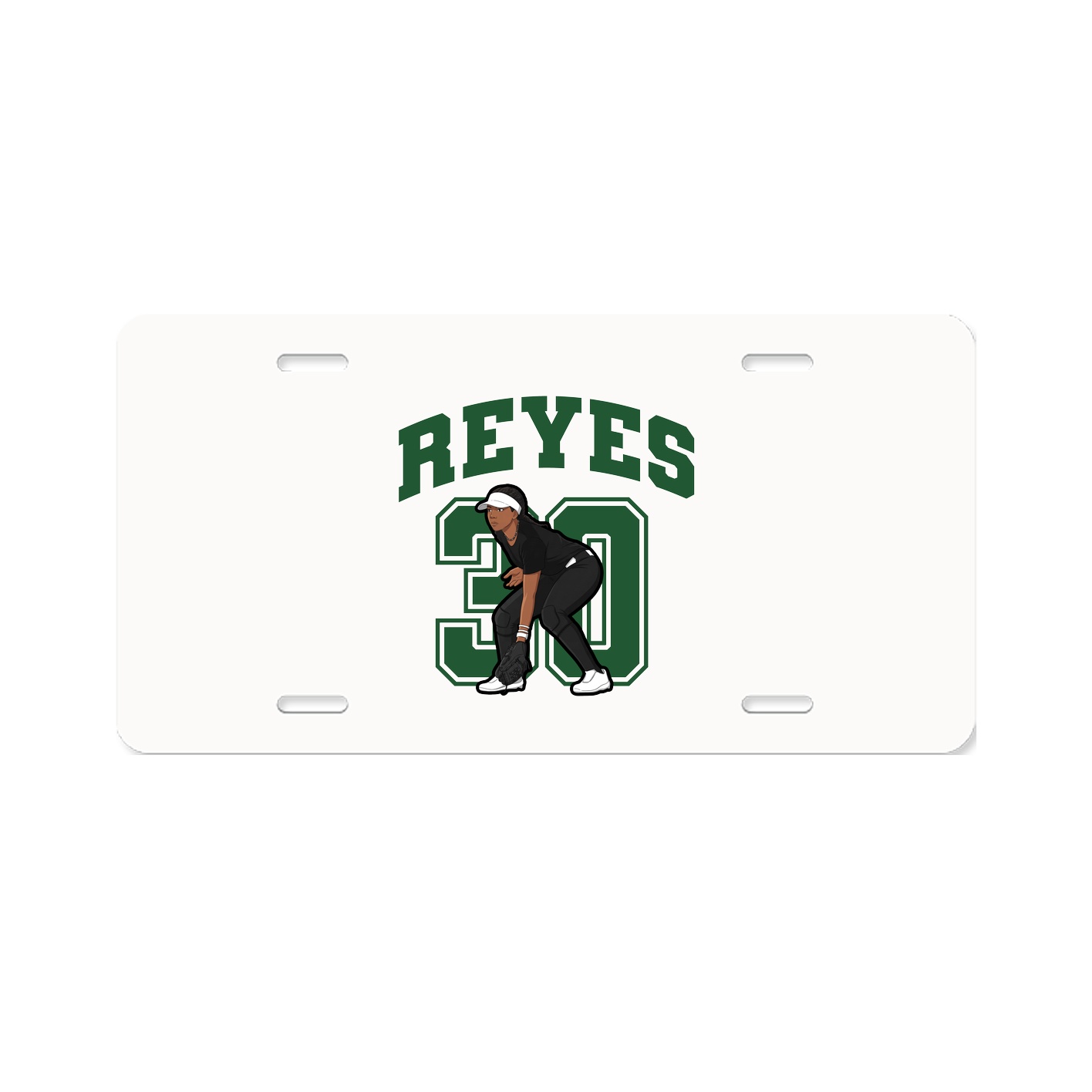 License Plate — Number in Classic