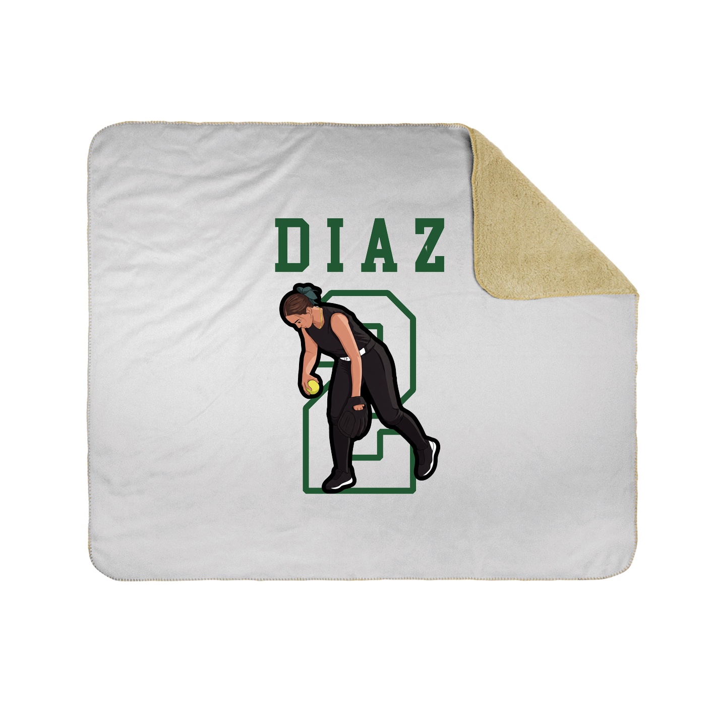 Throw Blanket — Shirsey in White