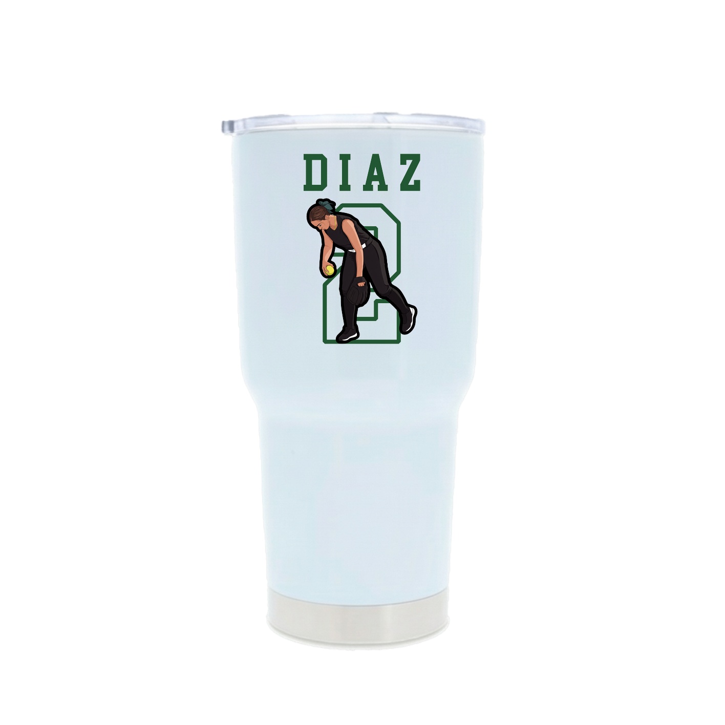 30oz Stainless Steel Tumbler — Shirsey in White