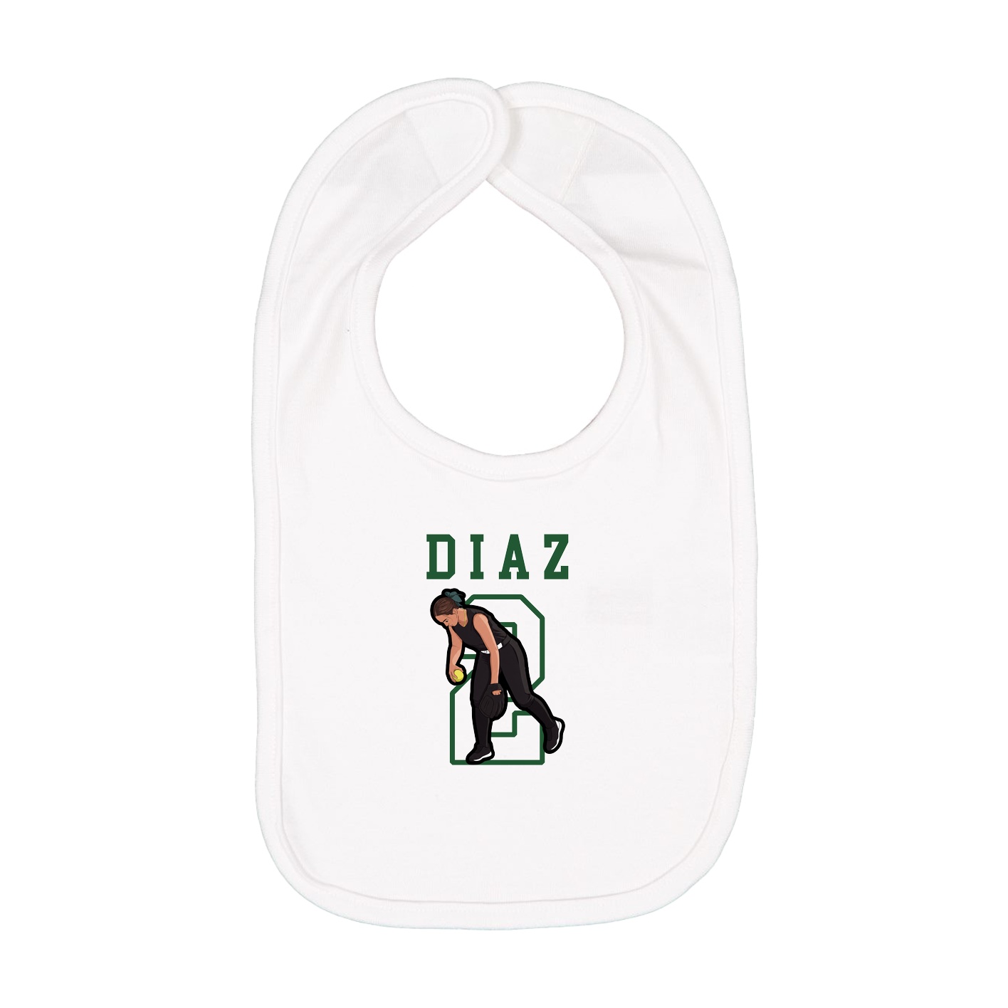 Infant Bib — Shirsey in White
