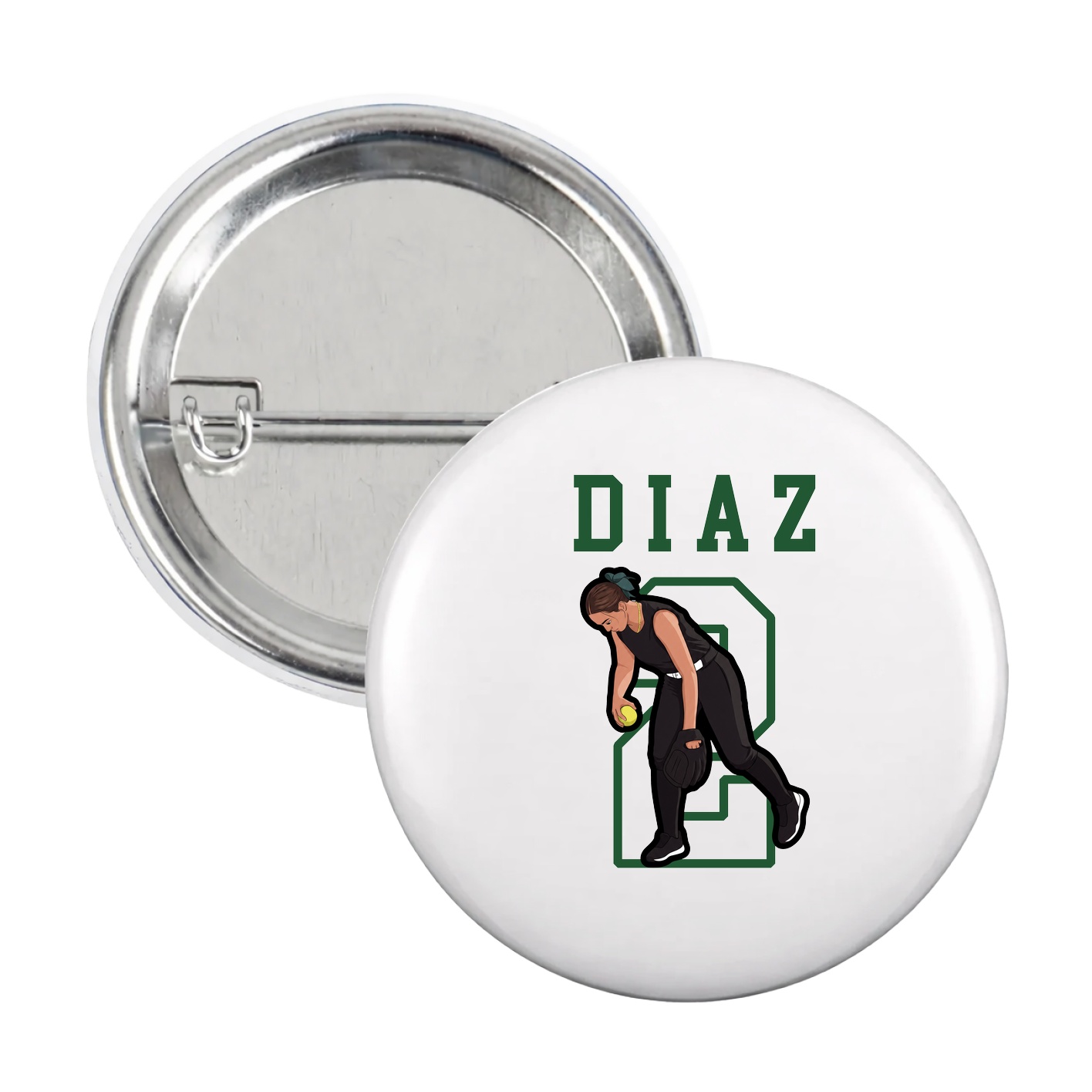 Game Day Button — Shirsey in White