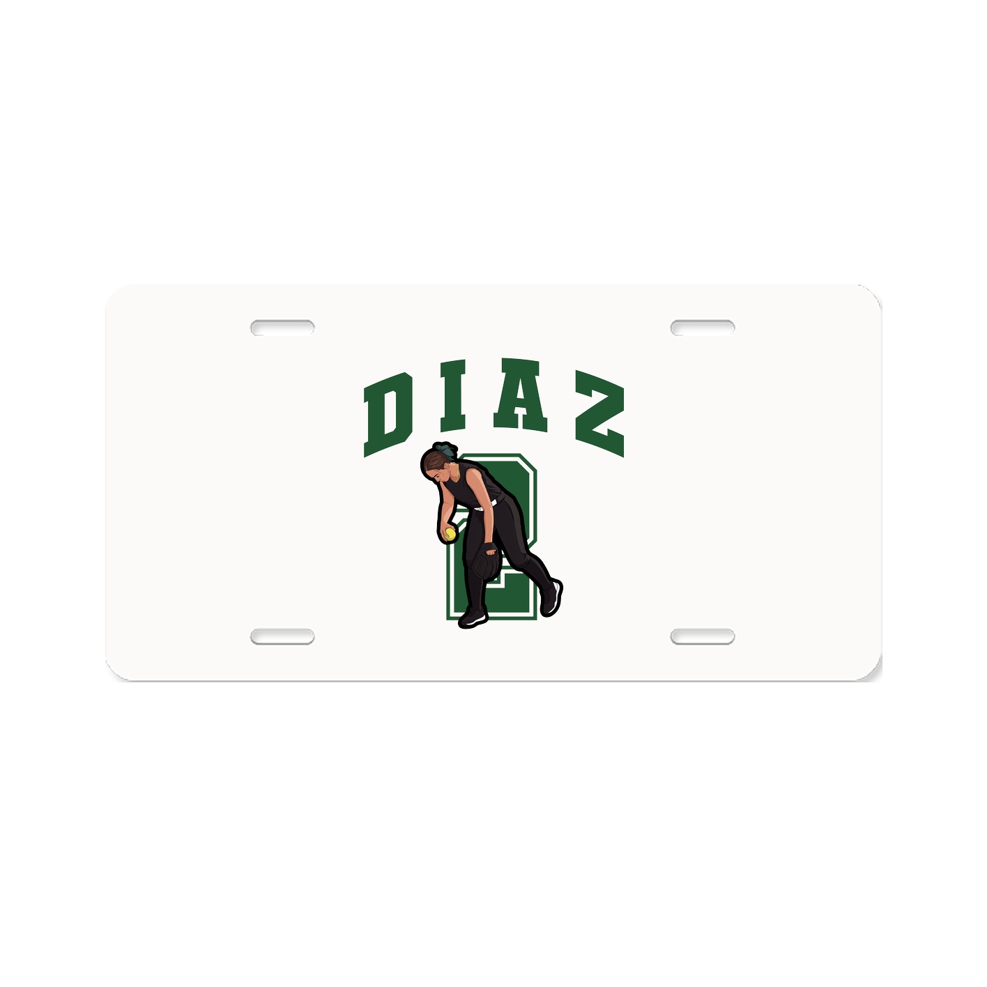 License Plate — Number in Classic