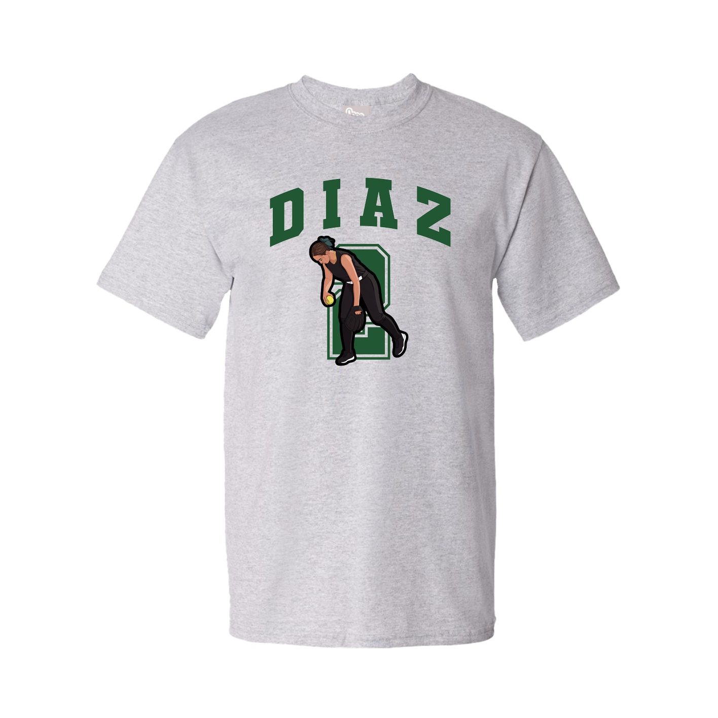 Youth Tee — Number in Grey