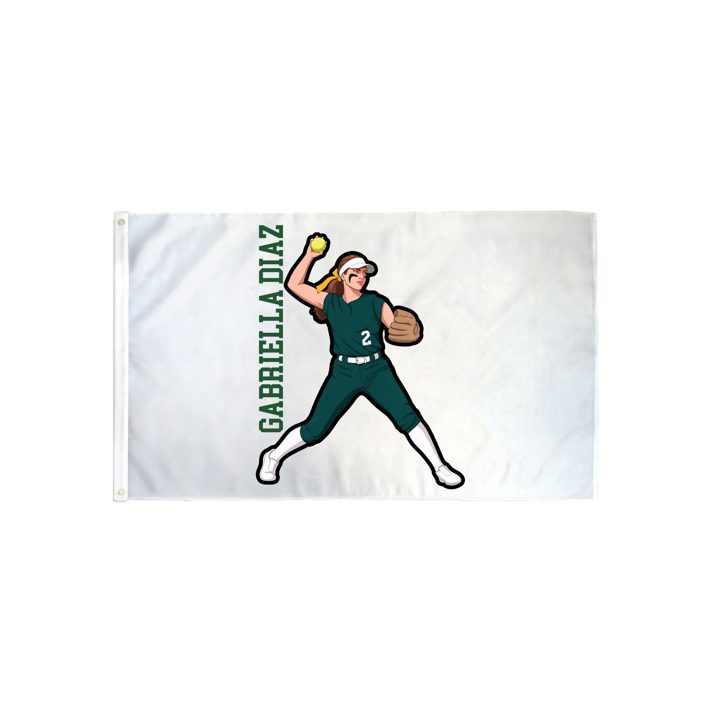 3x5 Flag — Name Vertical in Classic