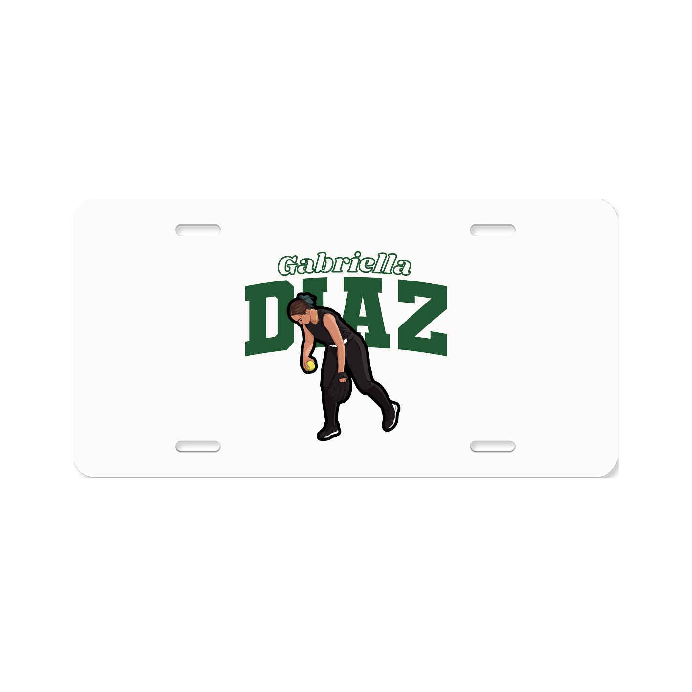 License Plate — Name Arch in Classic