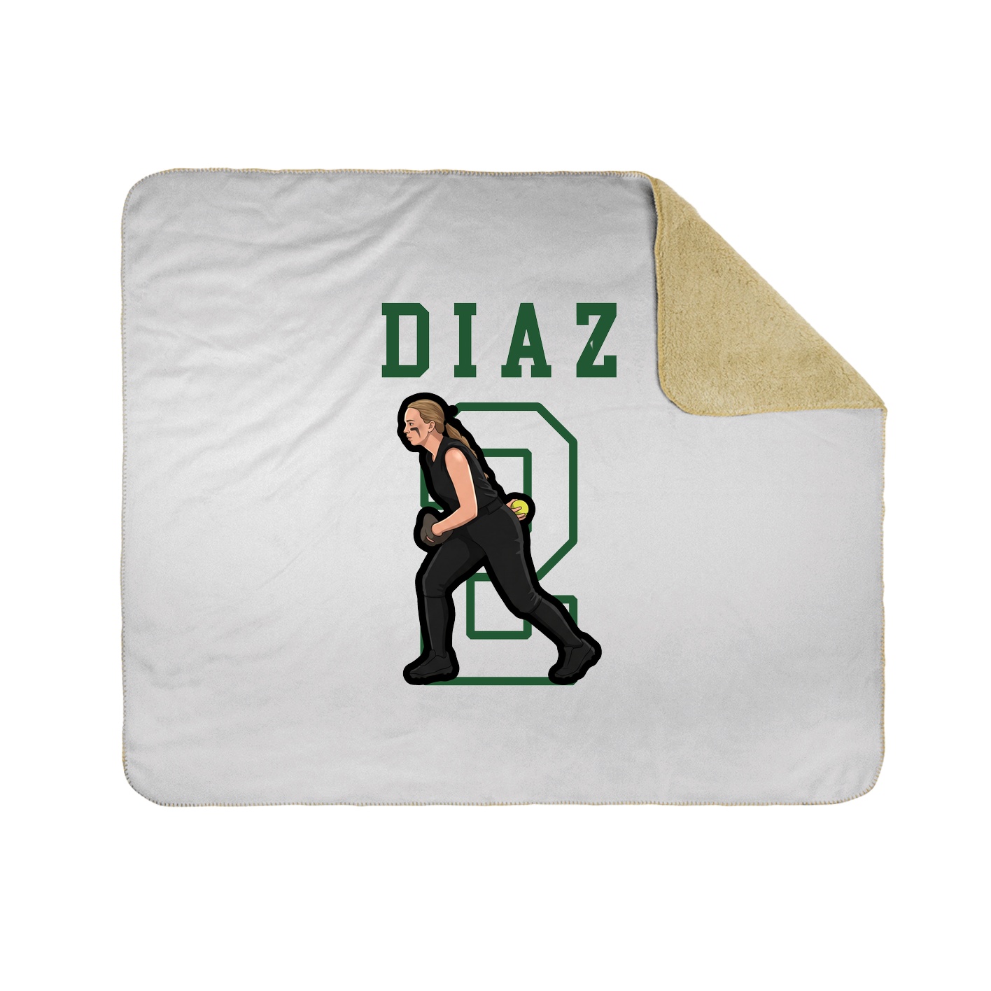 Throw Blanket — Shirsey in White