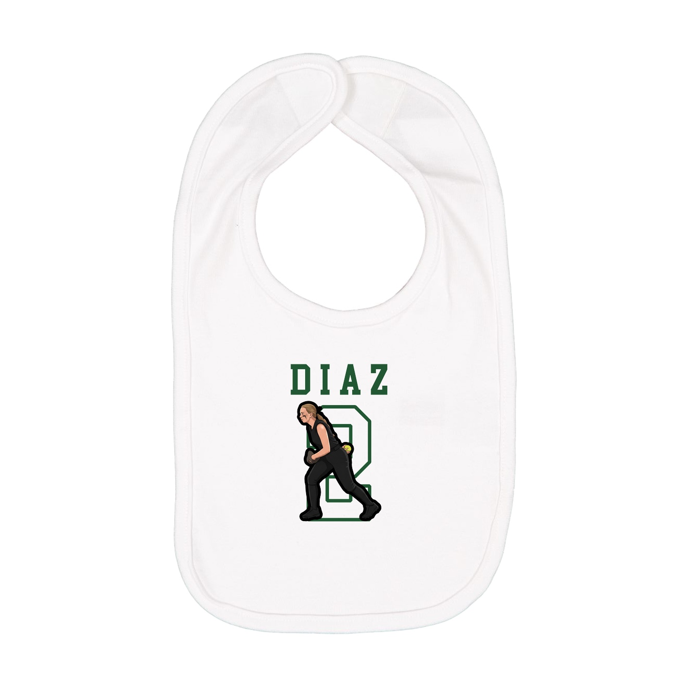 Infant Bib — Shirsey in White