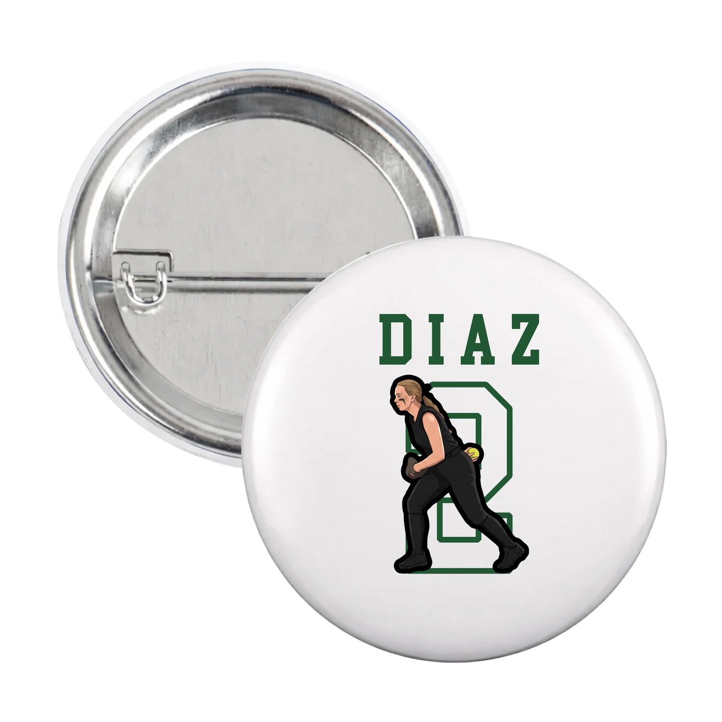 Game Day Button — Shirsey in White