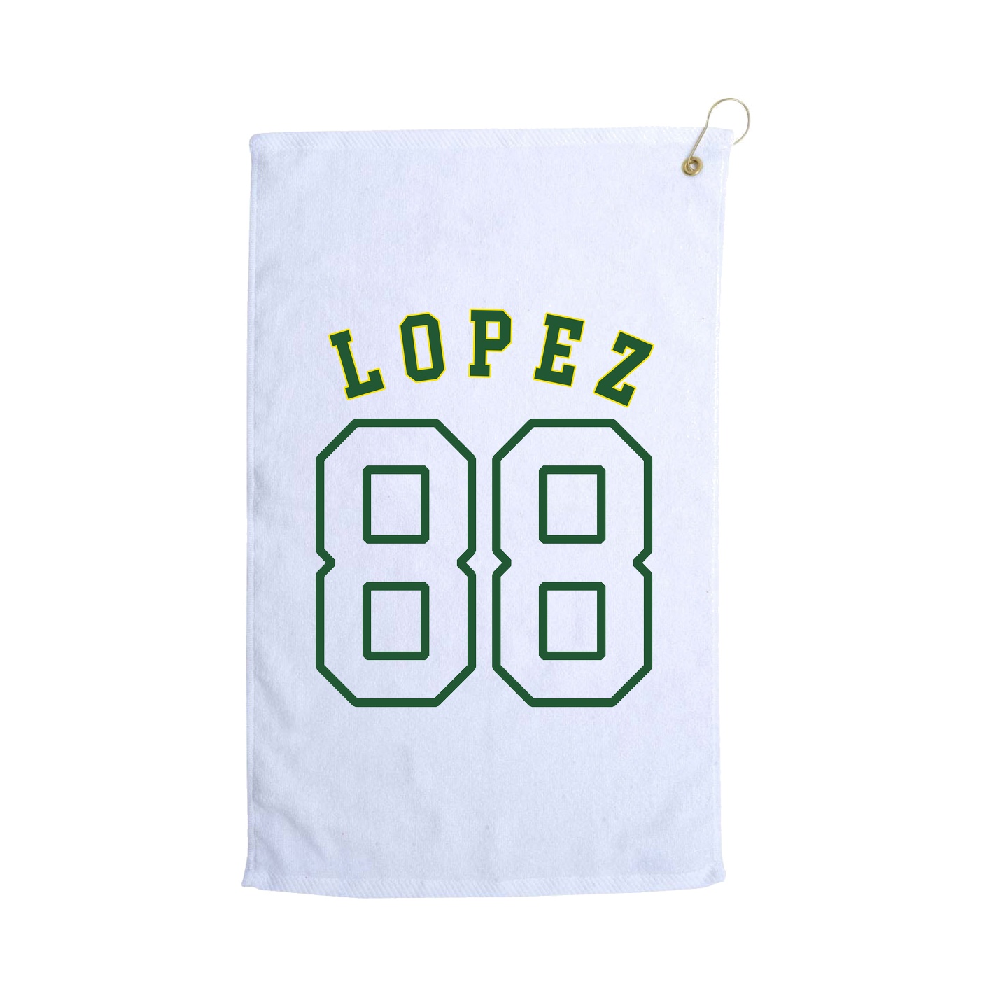 Golf Towel — Shirsey Arch in White