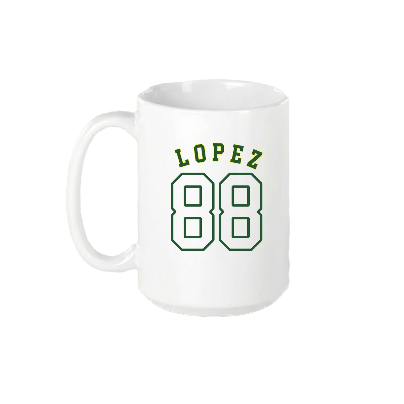 15oz Coffee Mug — Shirsey Arch in White