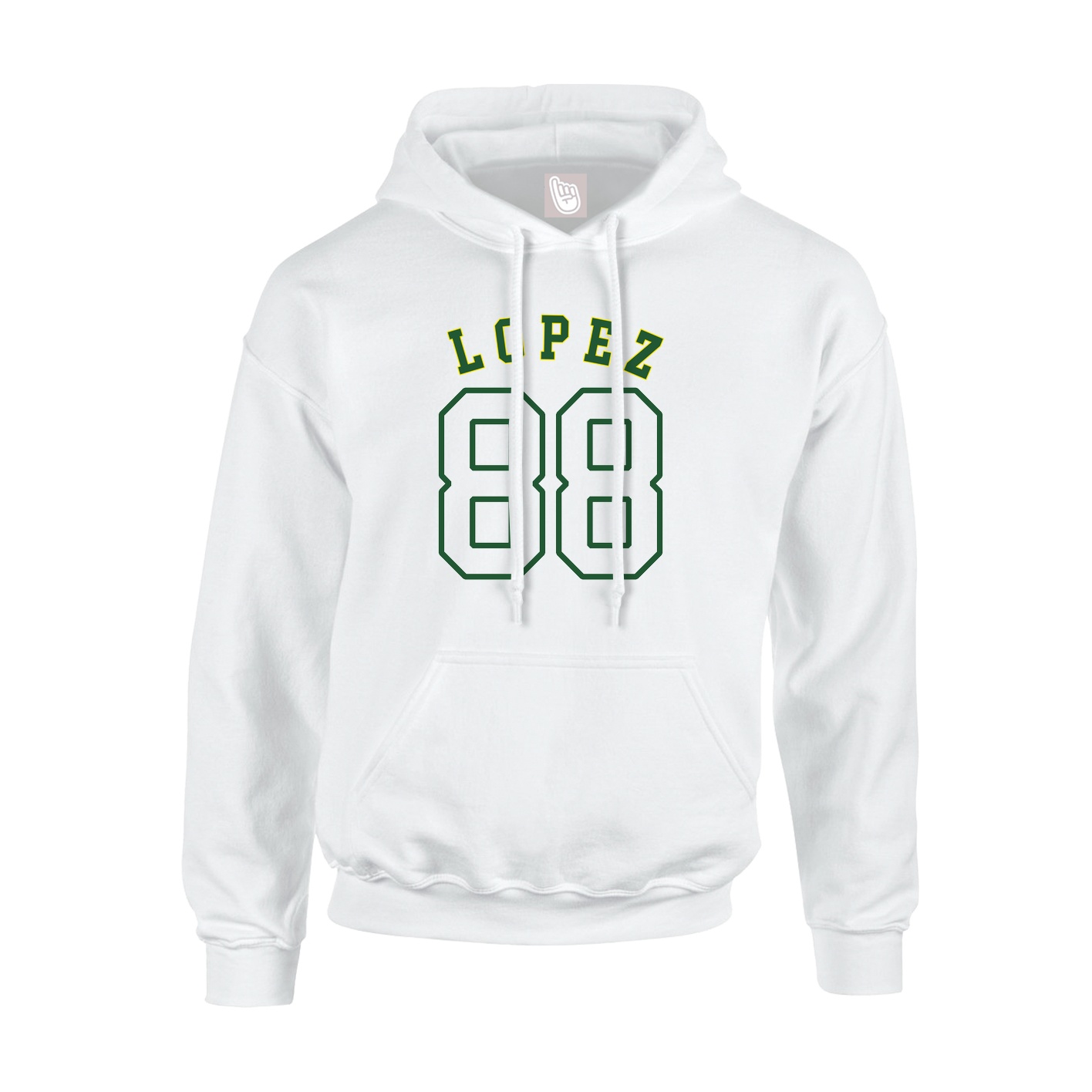 Youth Hoodie — Shirsey Arch in White