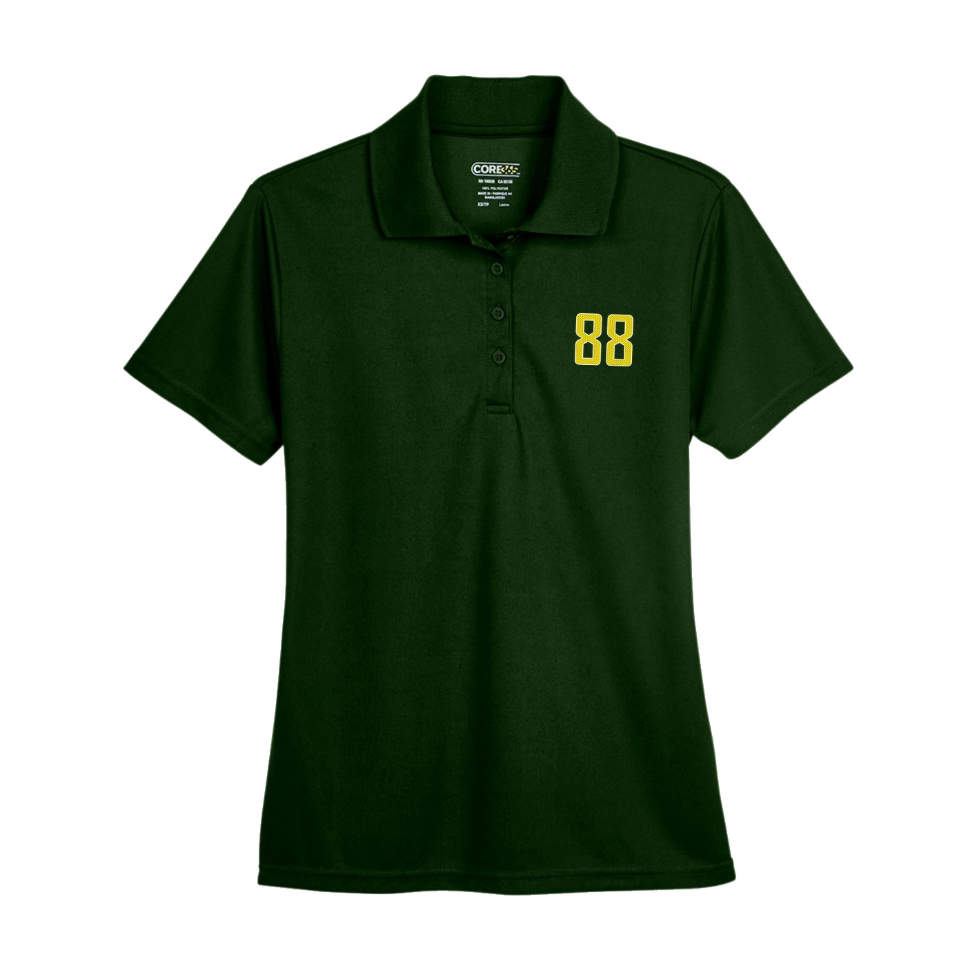 Womens Performance Polo — Front Shirsy in Green