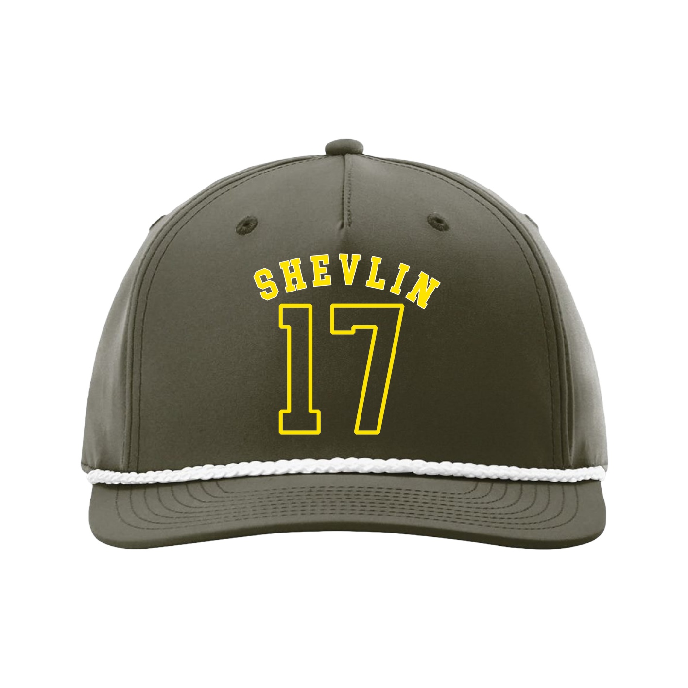 Five-Panel Classic Rope Cap — Shirsey Arch in Green