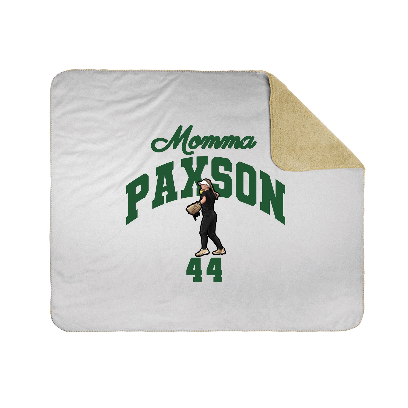 Throw Blanket — Mothers Day Arch in White