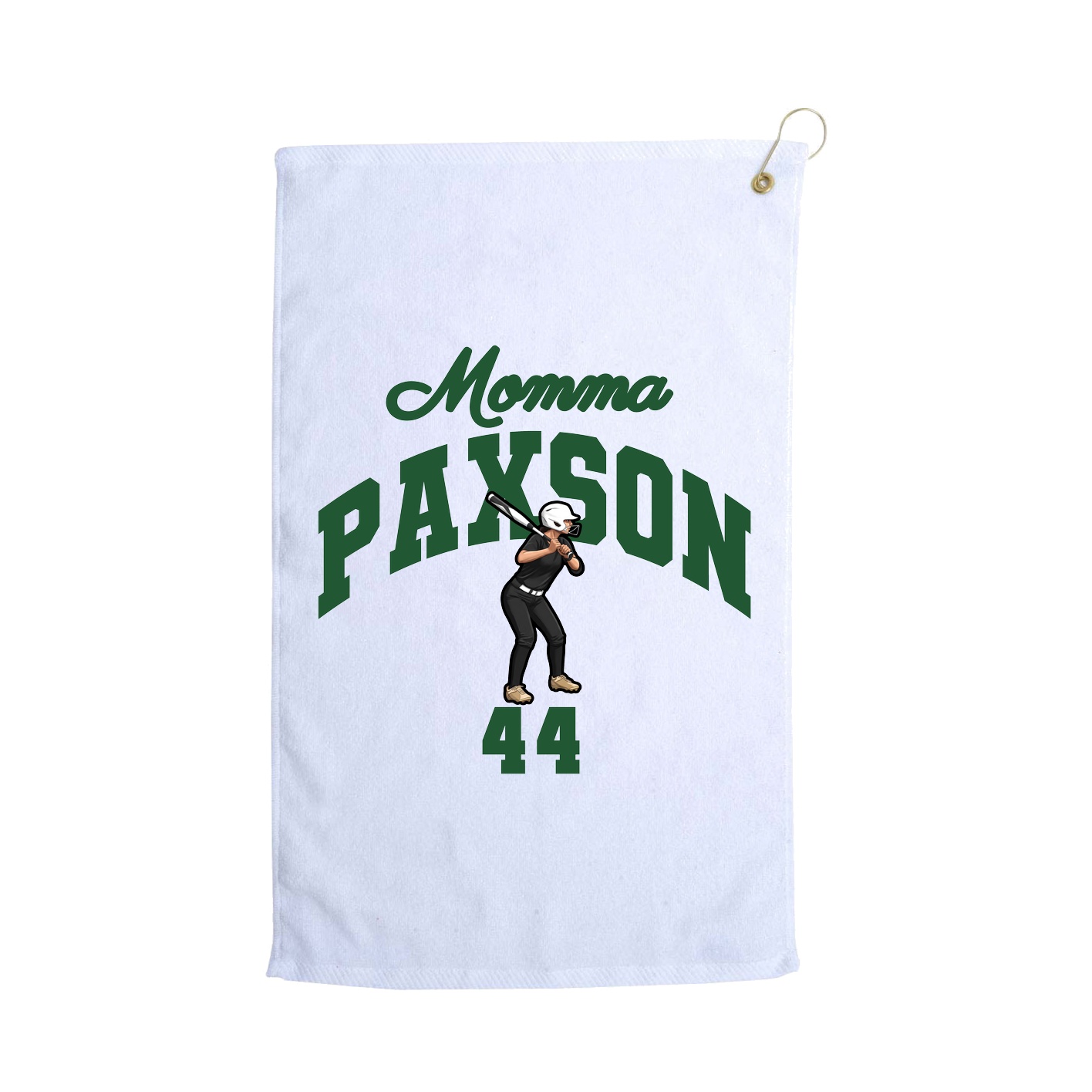 Golf Towel — Mothers Day Arch in White