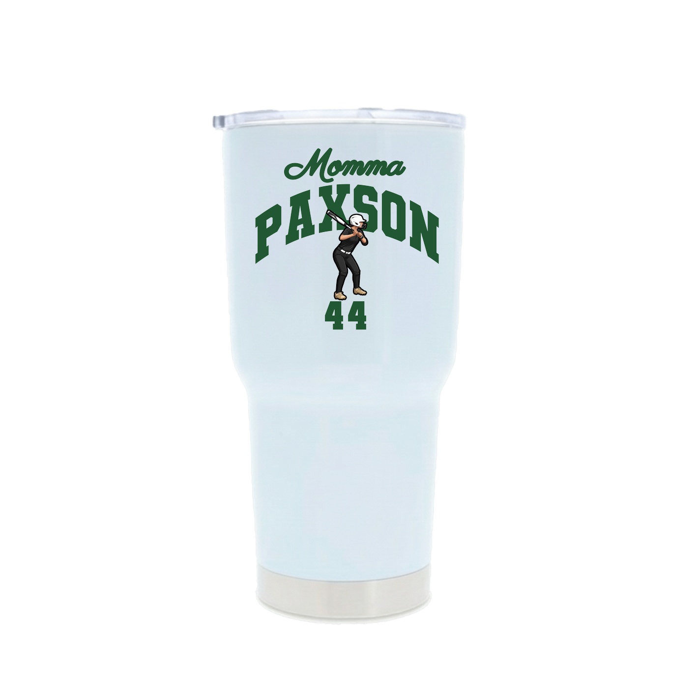 30oz Stainless Steel Tumbler — Mothers Day Arch in White