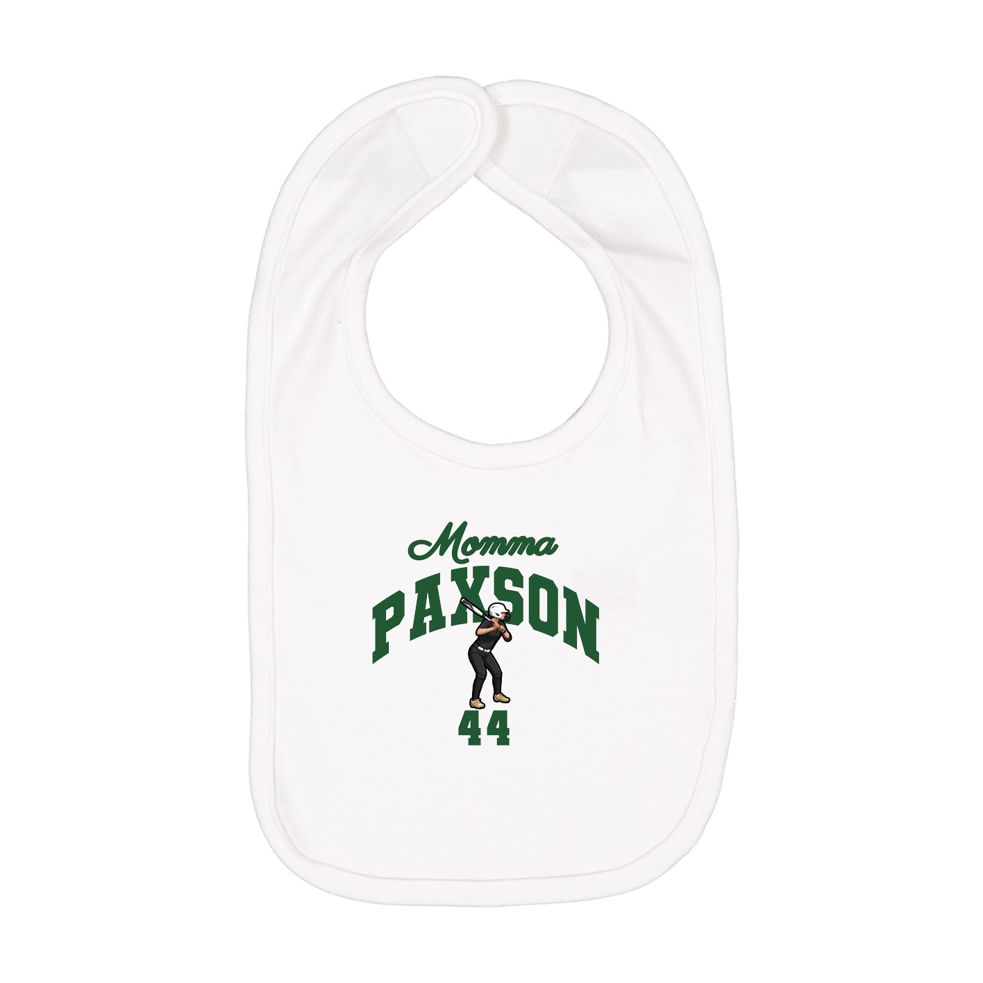 Infant Bib — Mothers Day Arch in White