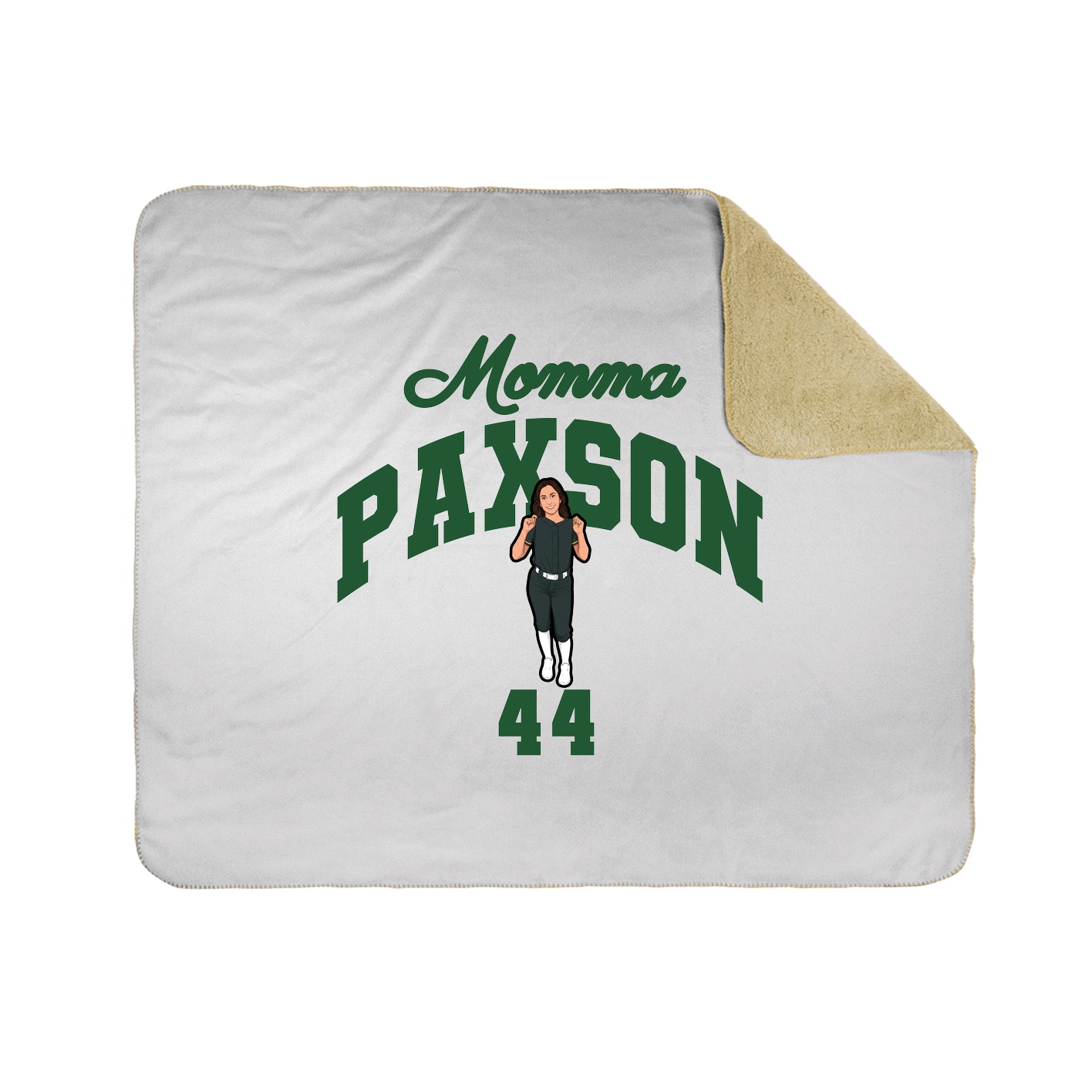 Throw Blanket — Mothers Day Arch in White