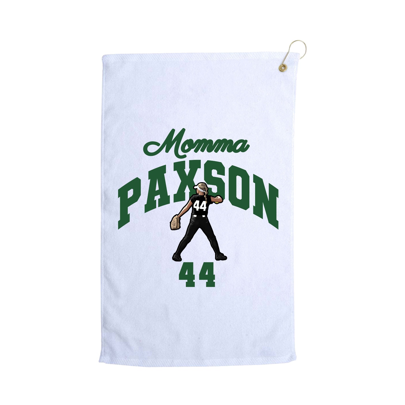 Golf Towel — Mothers Day Arch in White