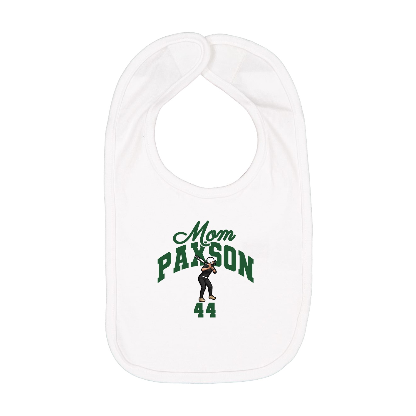 Infant Bib — Mothers Day Arch in White