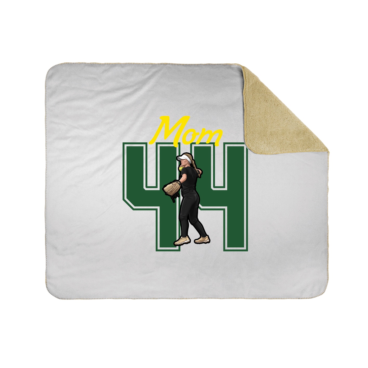 Throw Blanket — Mothers Day Shirsey in White
