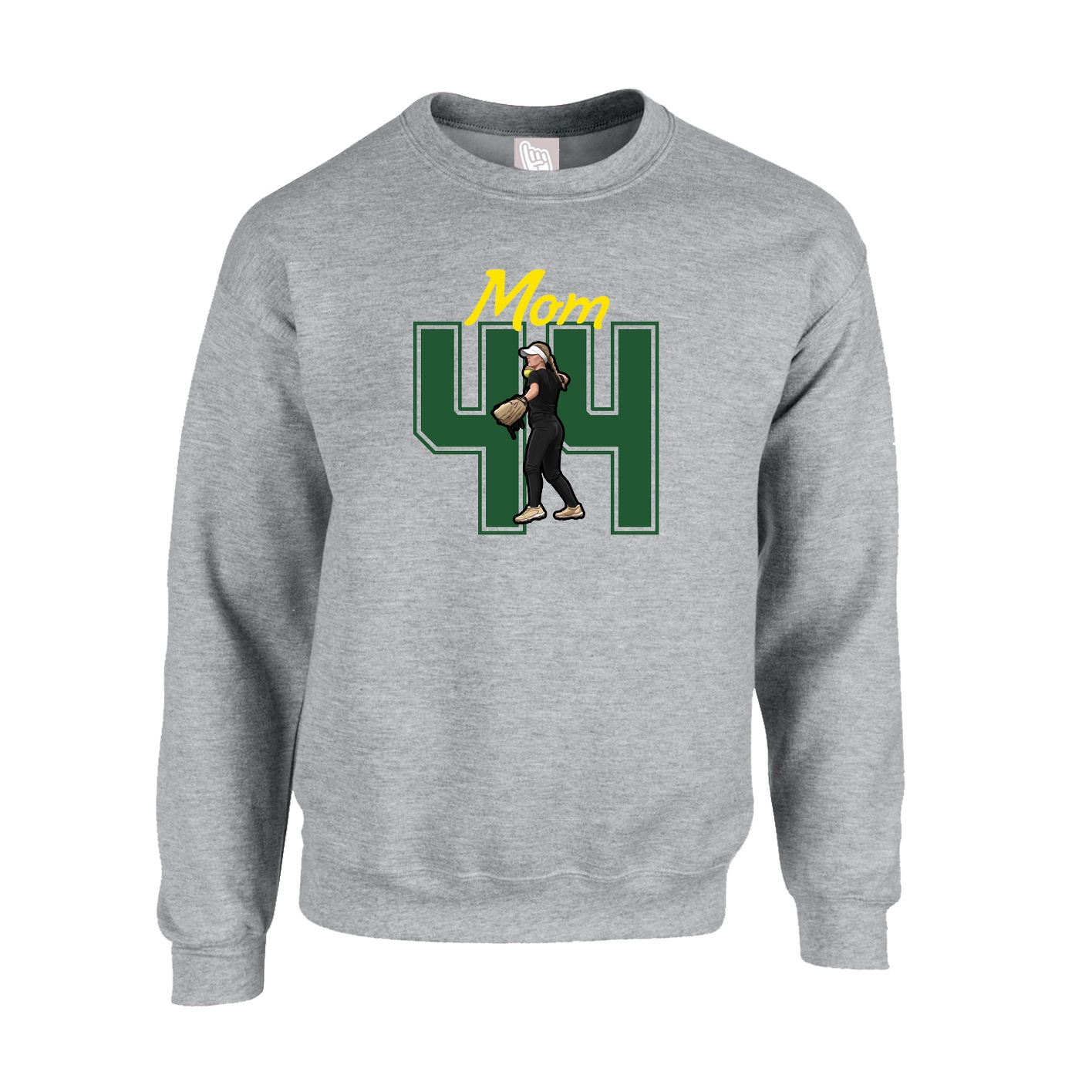 Fleece Crew — Mothers Day Shirsey in Grey