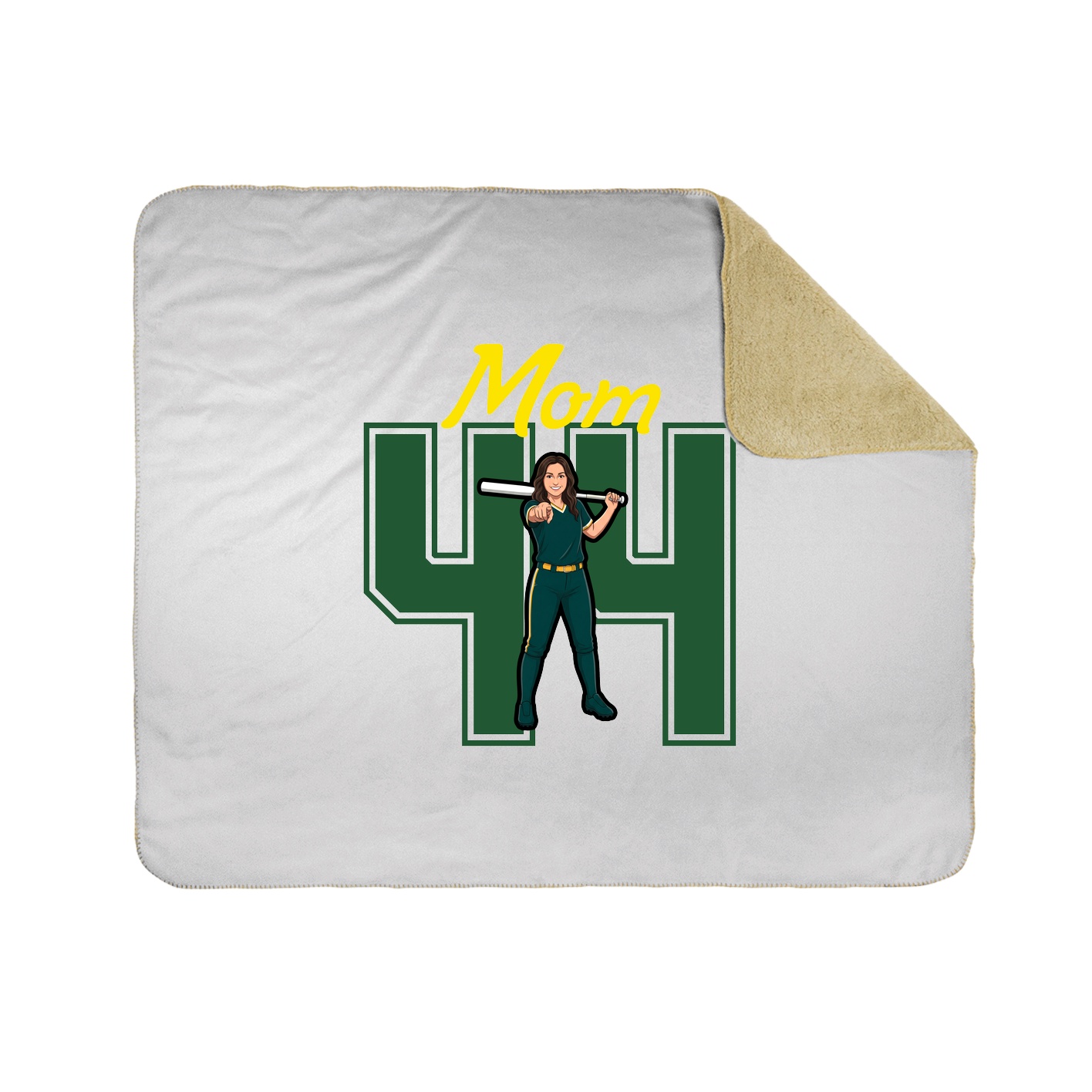 Throw Blanket — Mothers Day Shirsey in White