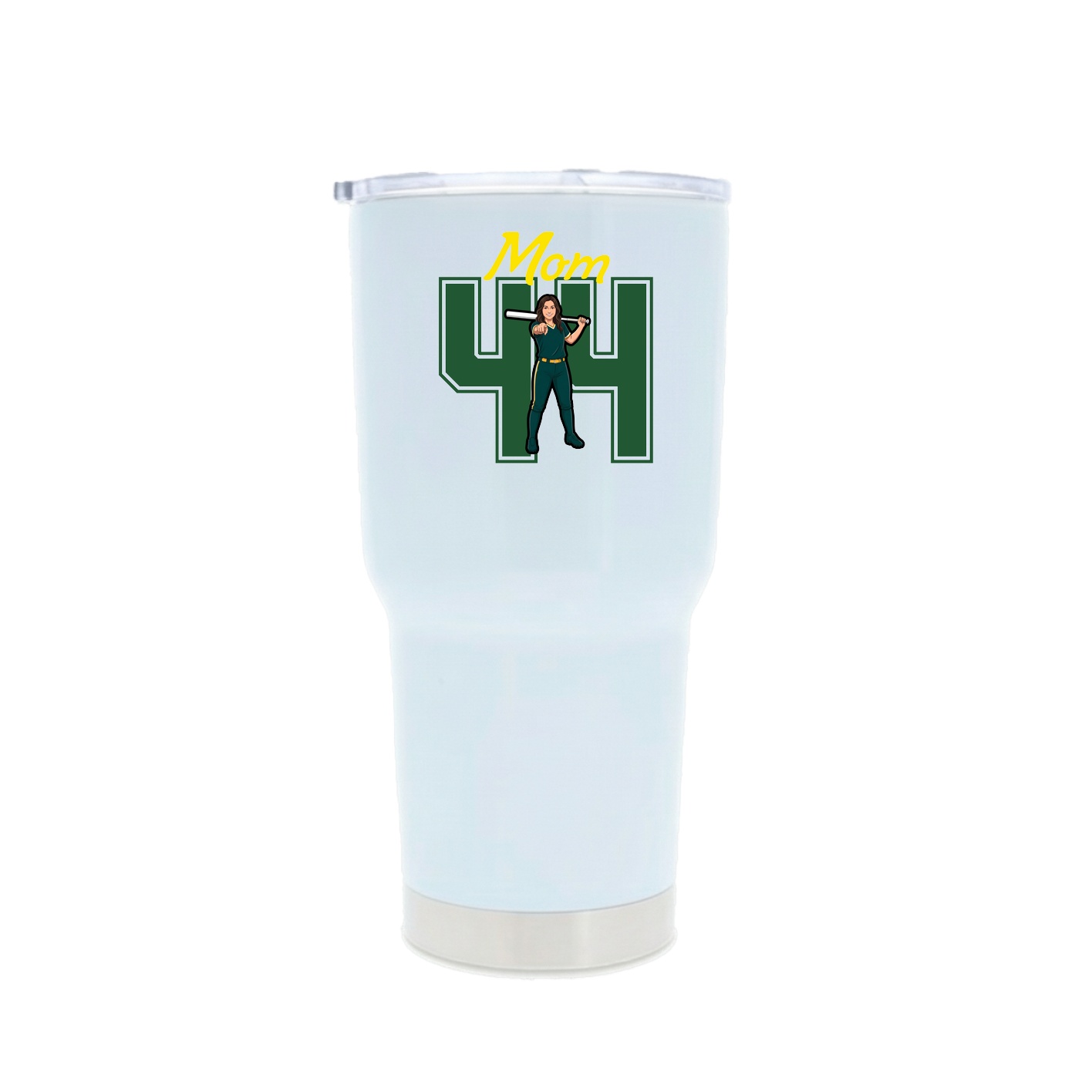 30oz Stainless Steel Tumbler — Mothers Day Shirsey in White