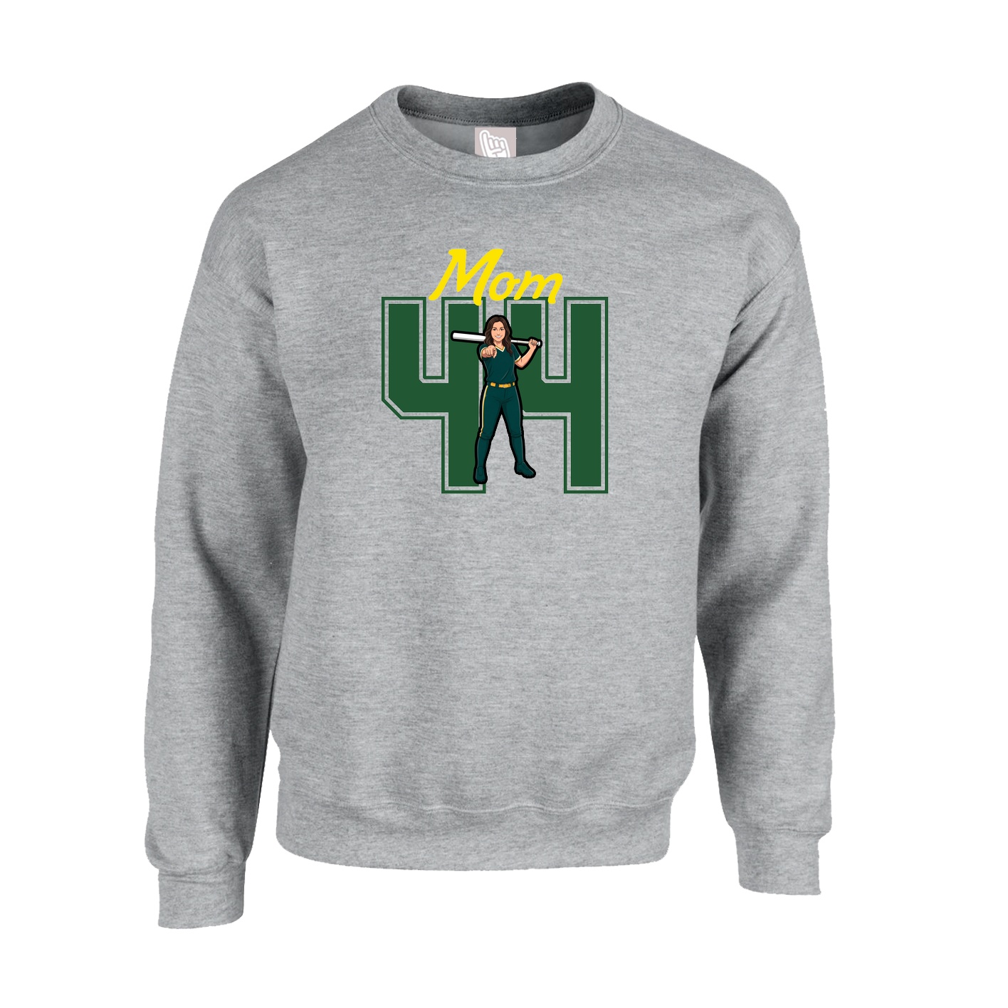 Fleece Crew — Mothers Day Shirsey in Grey