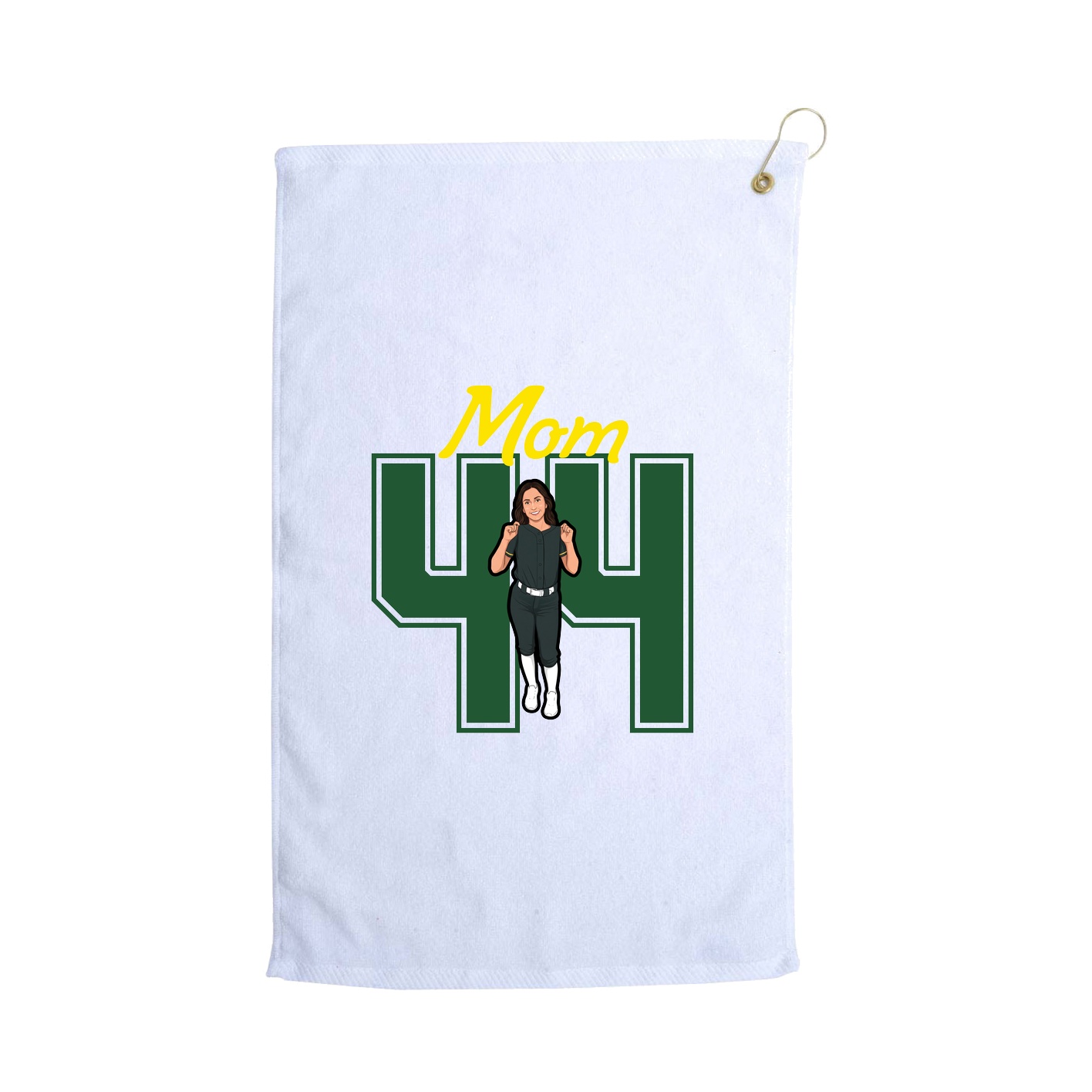 Golf Towel — Mothers Day Shirsey in White