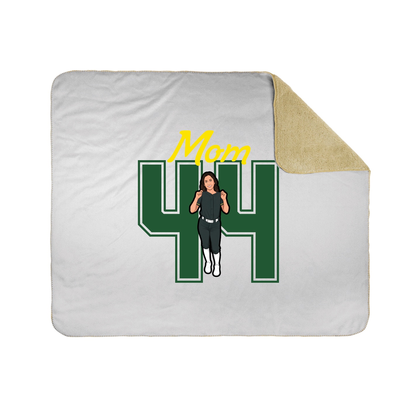 Throw Blanket — Mothers Day Shirsey in White