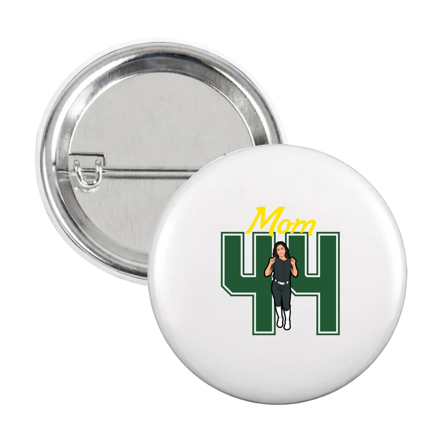 Game Day Button — Mothers Day Shirsey in White