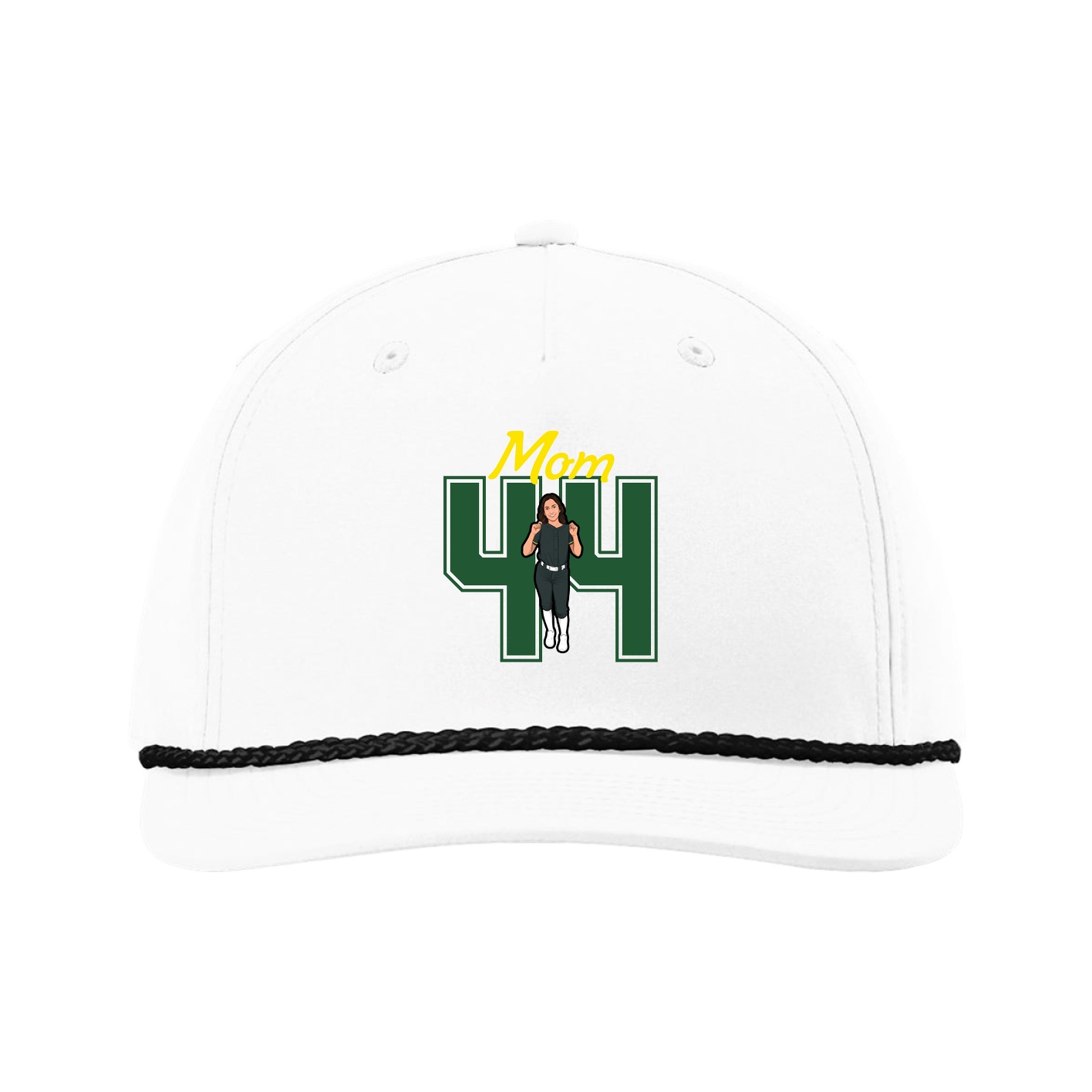 Five-Panel Classic Rope Cap — Mothers Day Shirsey in White
