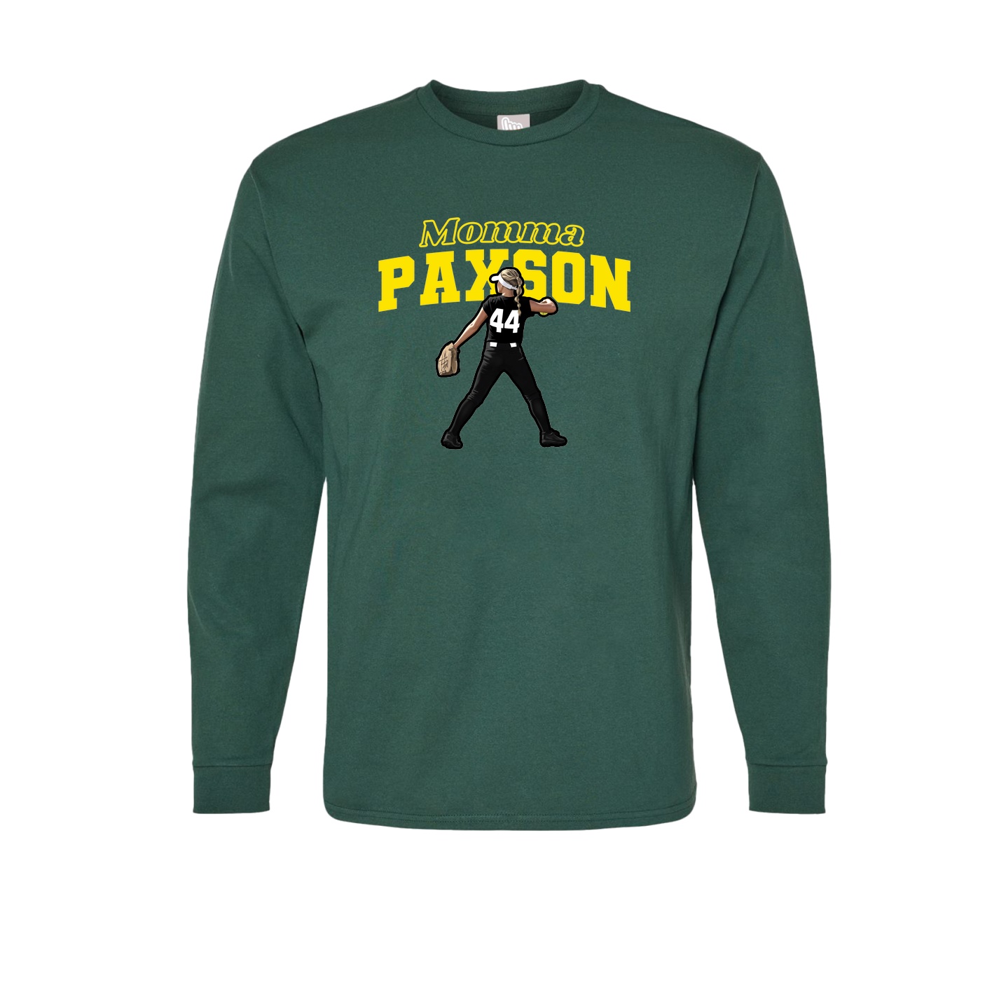 Long Sleeve Tee — Mothers Day Block in Green