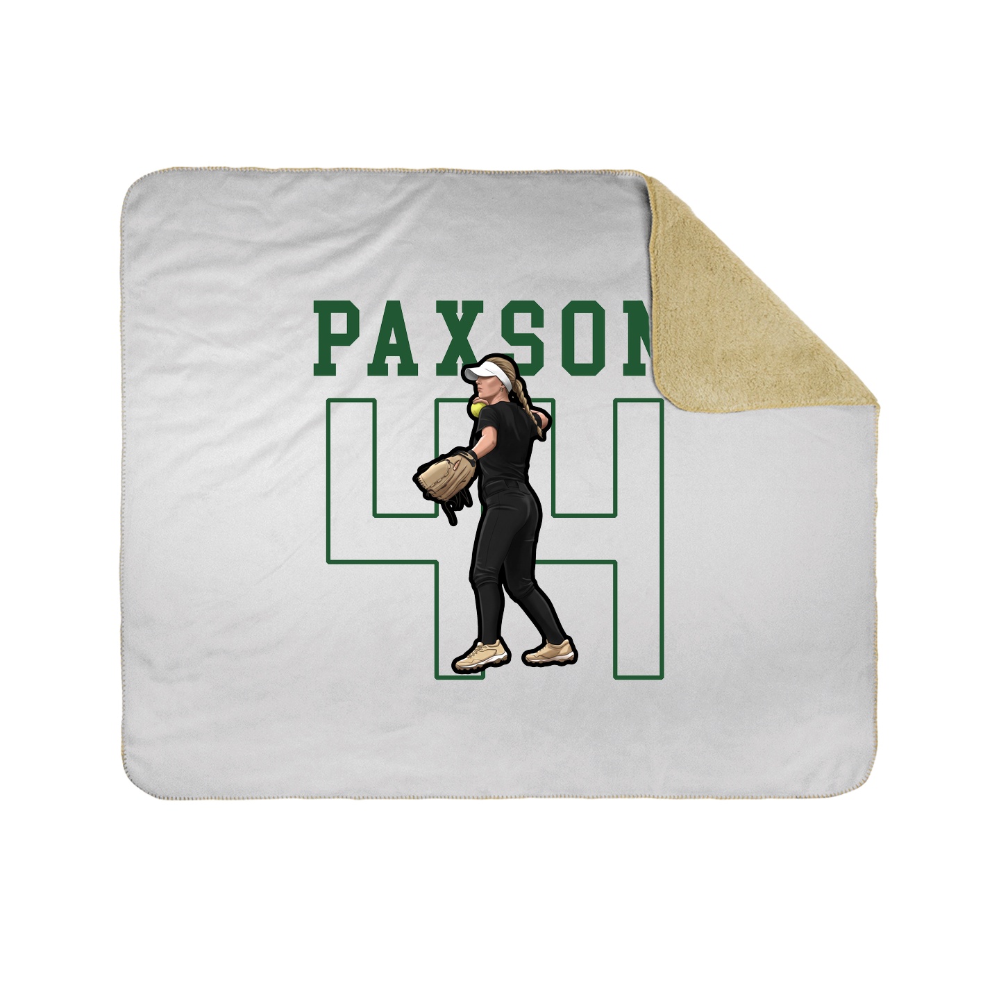 Throw Blanket — Shirsey in White