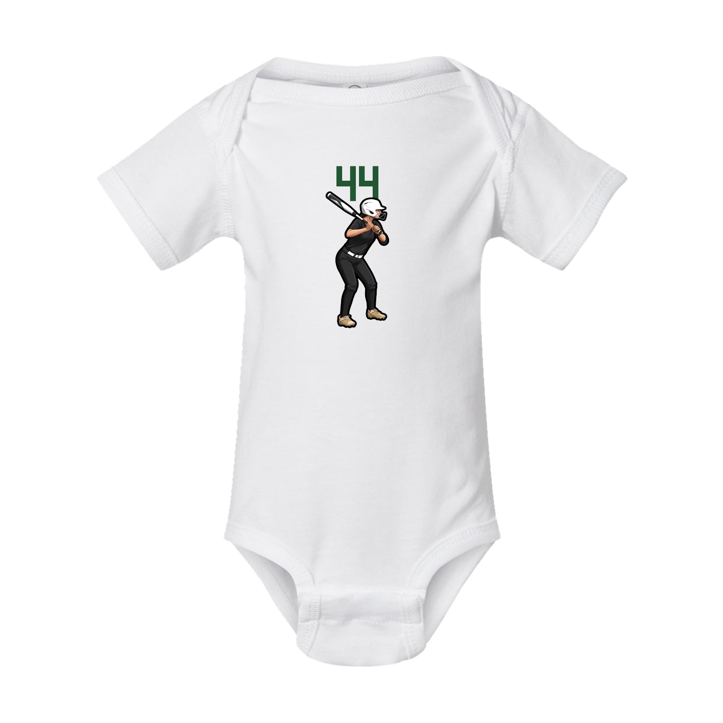 Baby Onesie — Number Top in White