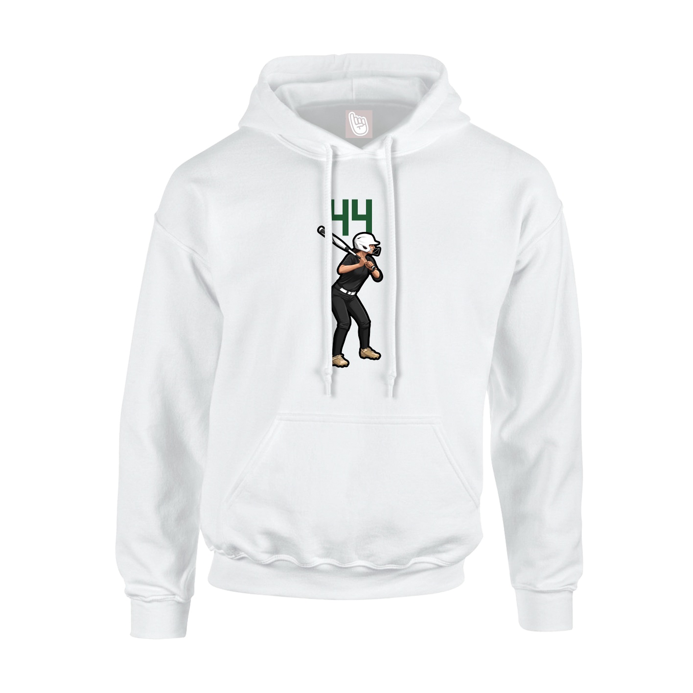 Hoodie — Number Top in White