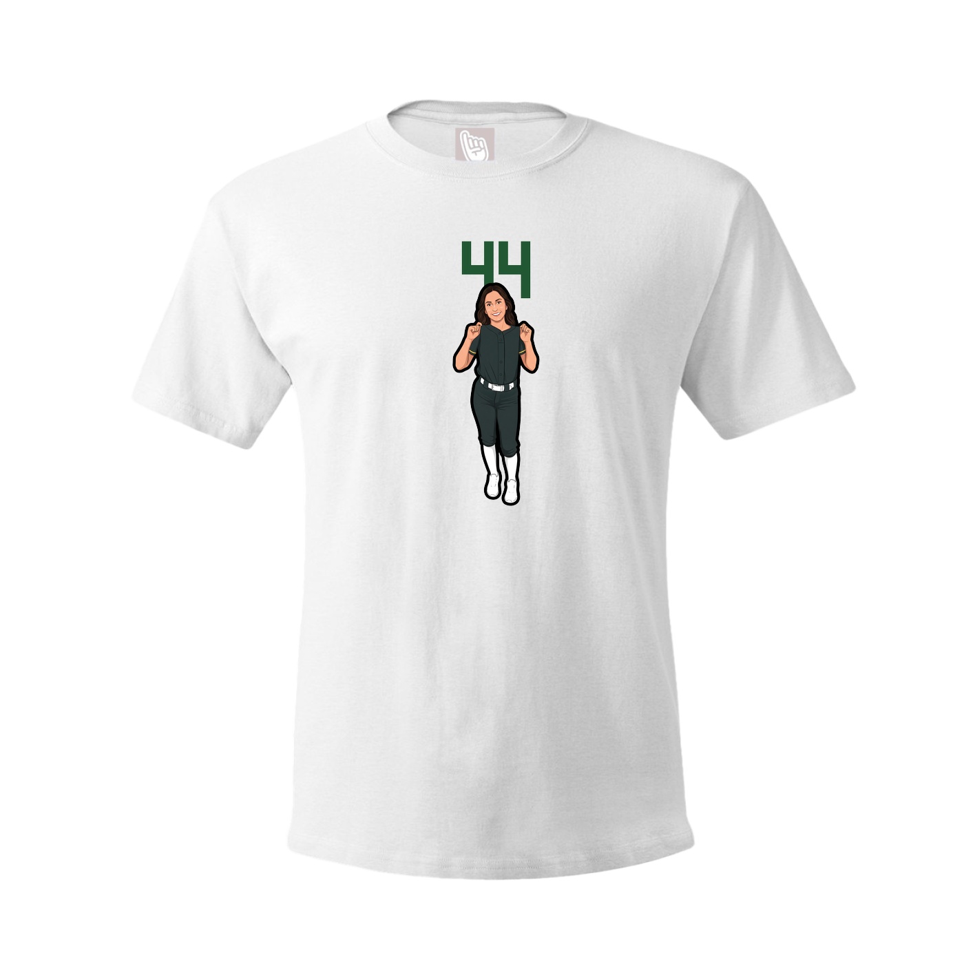 Tee — Number Top in White