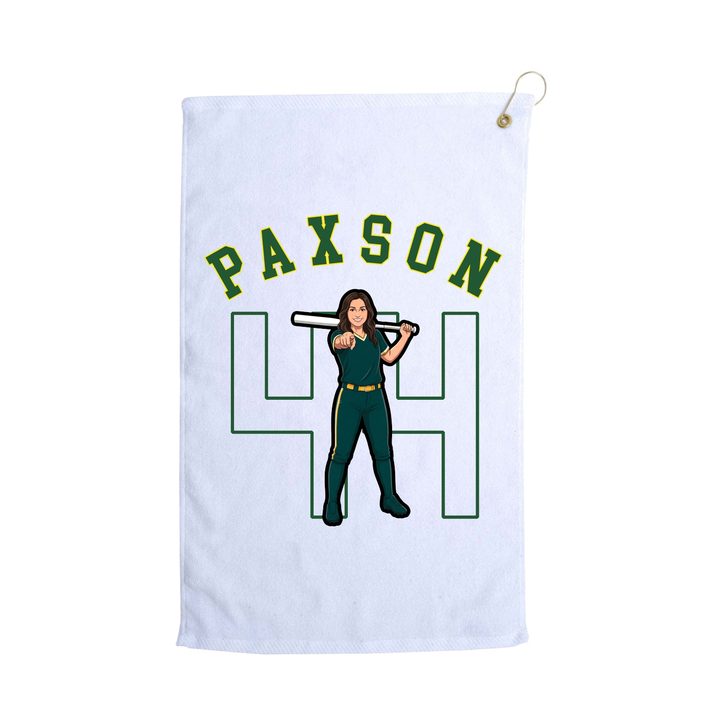 Golf Towel — Shirsey Arch in White