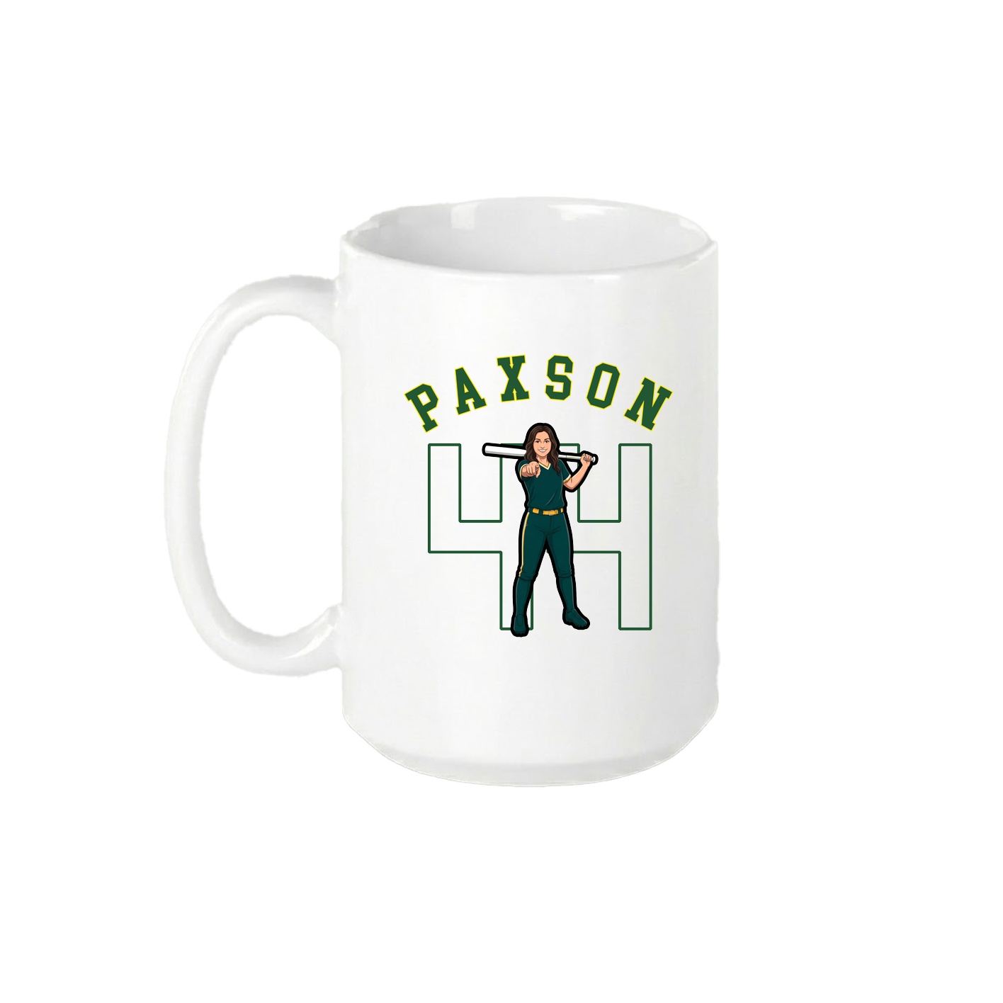 15oz Coffee Mug — Shirsey Arch in White