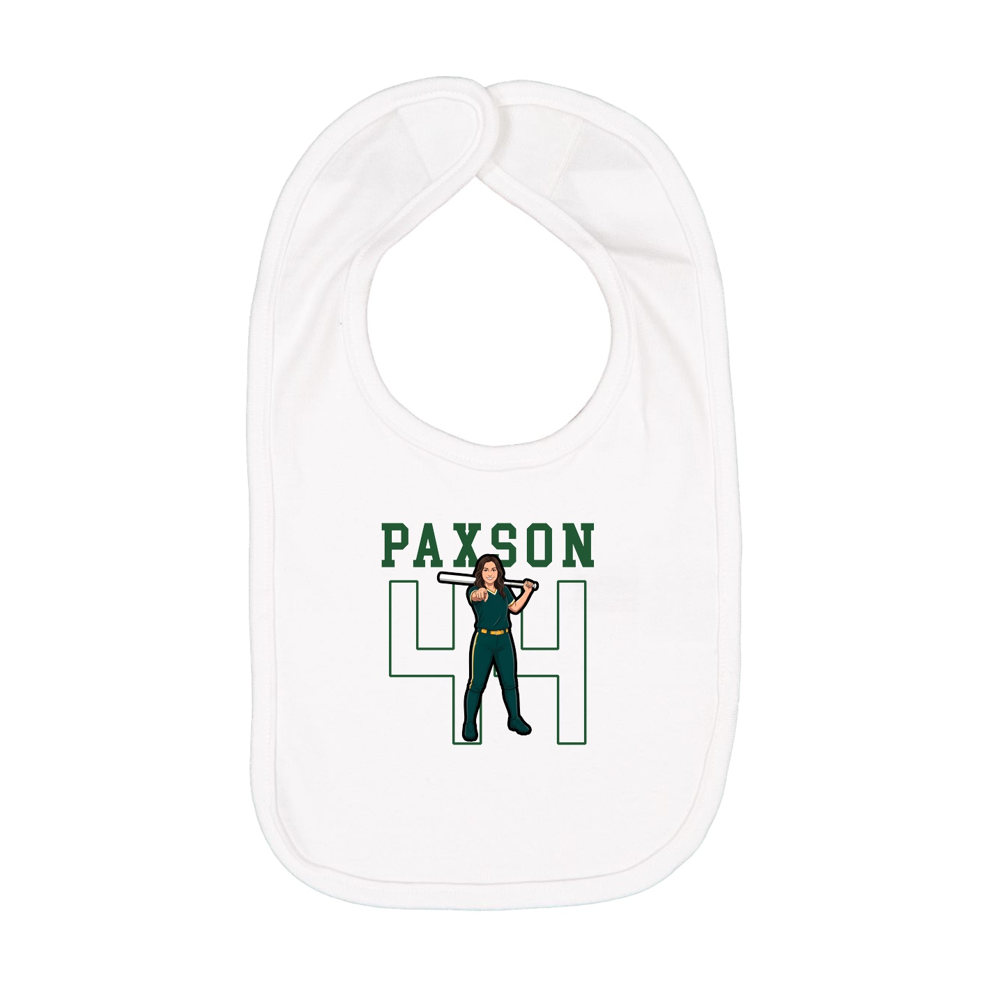 Infant Bib — Shirsey in White