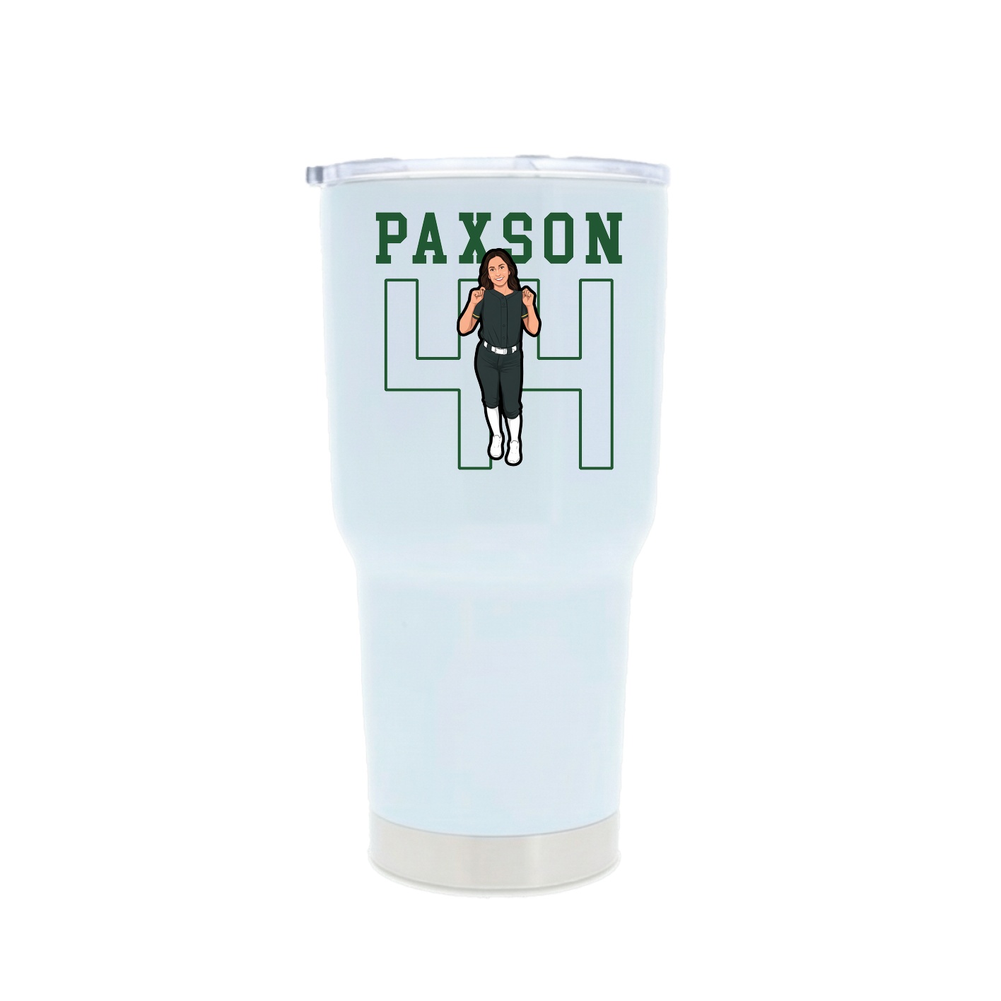 30oz Stainless Steel Tumbler — Shirsey in White
