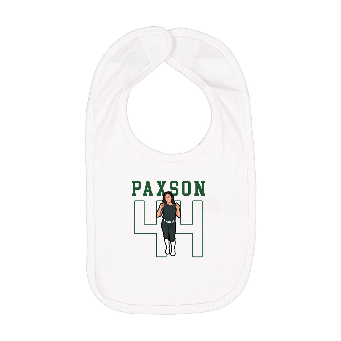 Infant Bib — Shirsey in White